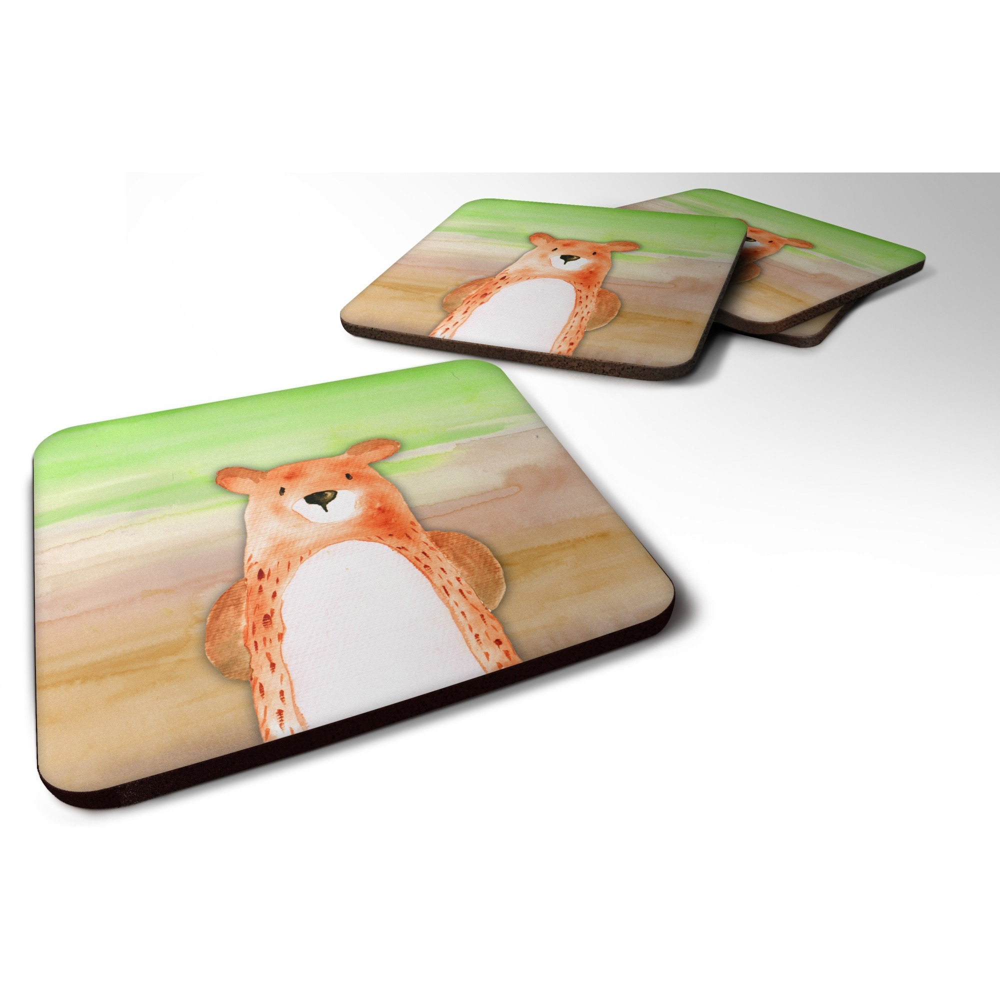 &quotCaroline's Treasures Bear Watercolor Decorative coasters, 3.5, Multicolor"