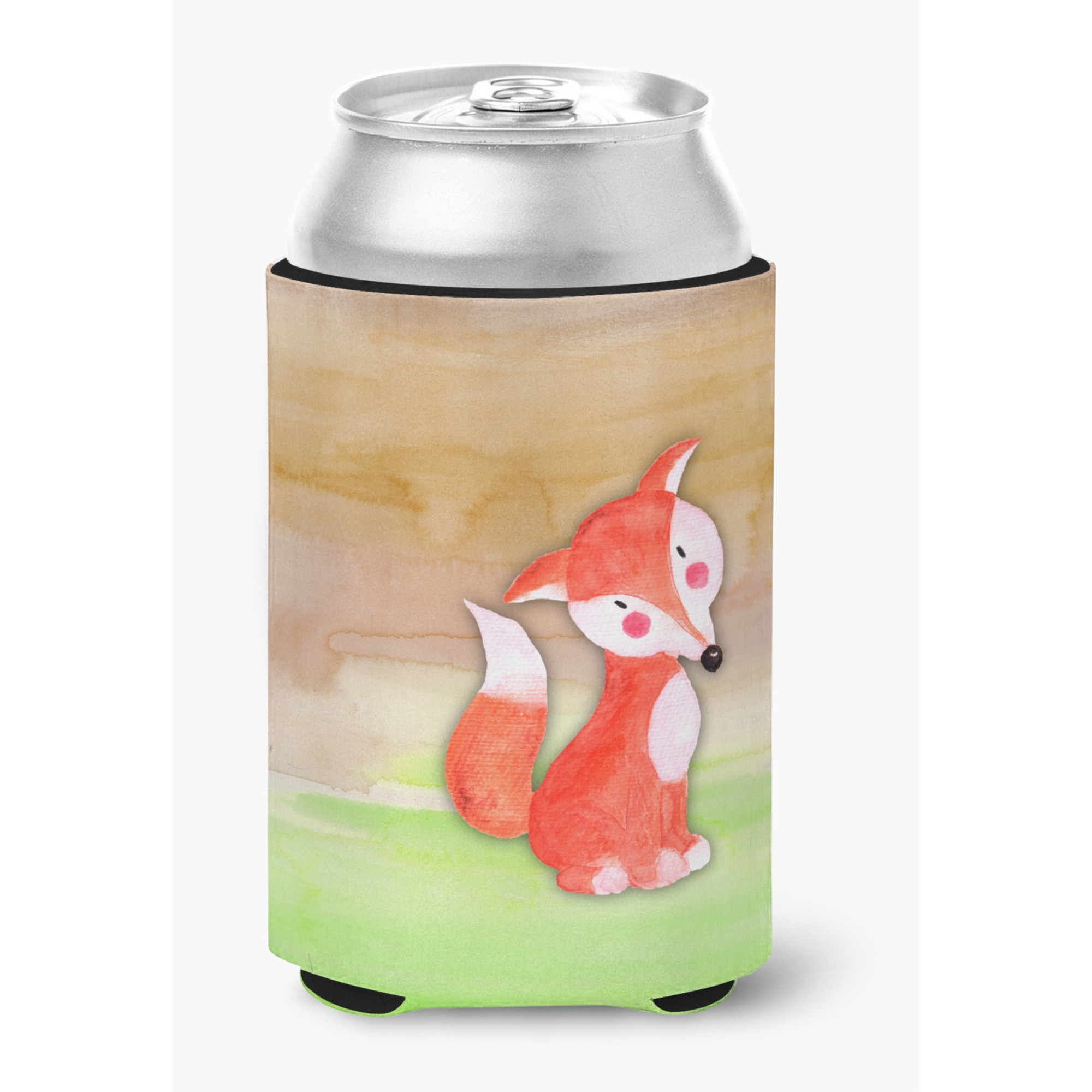 &quotCaroline's Treasures Fox Watercolor Decorative Can Hugger, Multicolor"