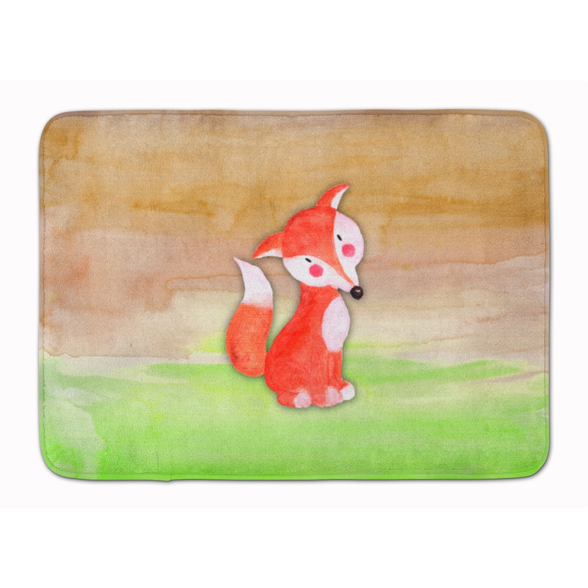 &quotCaroline's Treasures Fox Watercolor Floor Mat, 19"" x 27"", Multicolor"