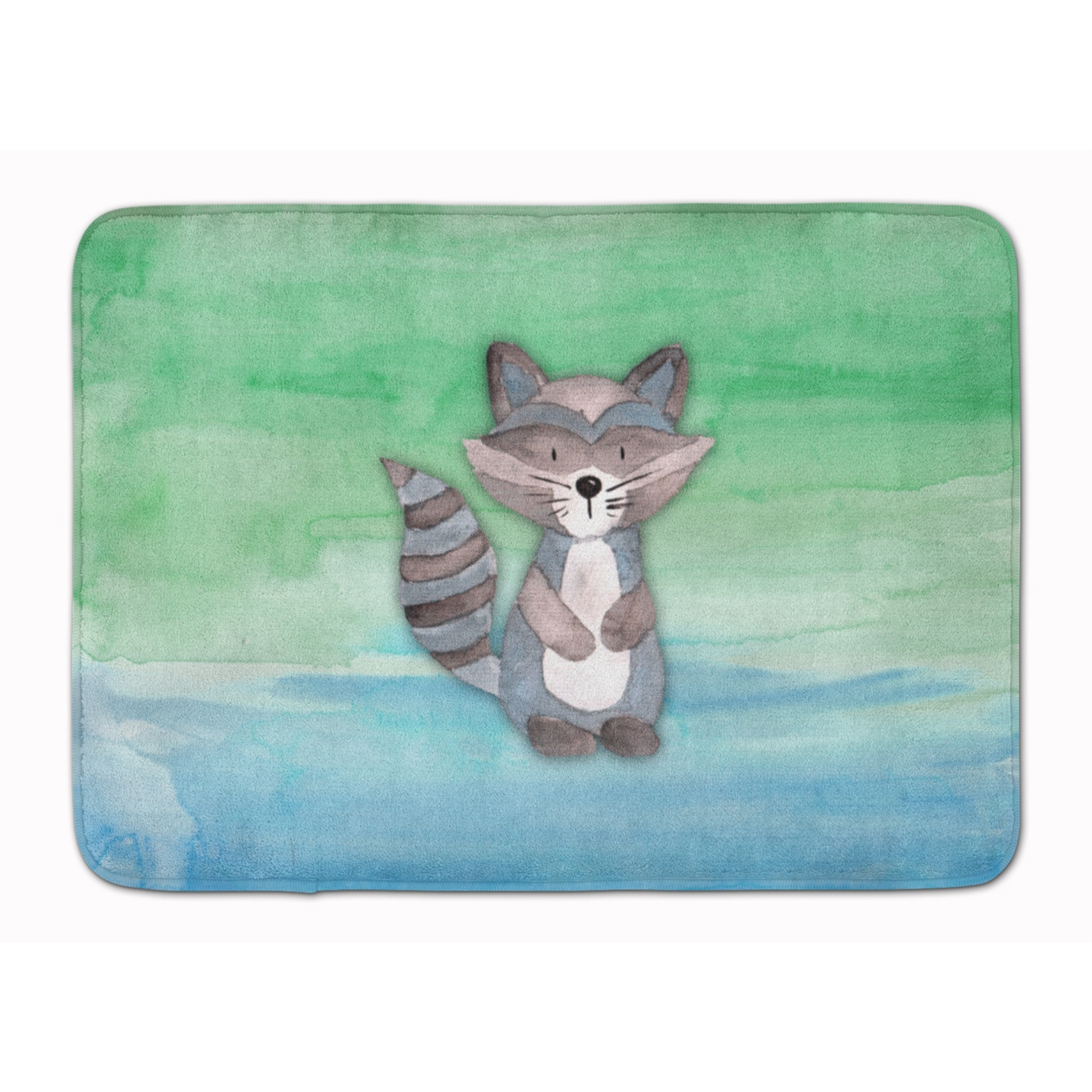 &quotCaroline's Treasures Raccoon Watercolor Floor Mat, 19"" x 27"", Multicolor"