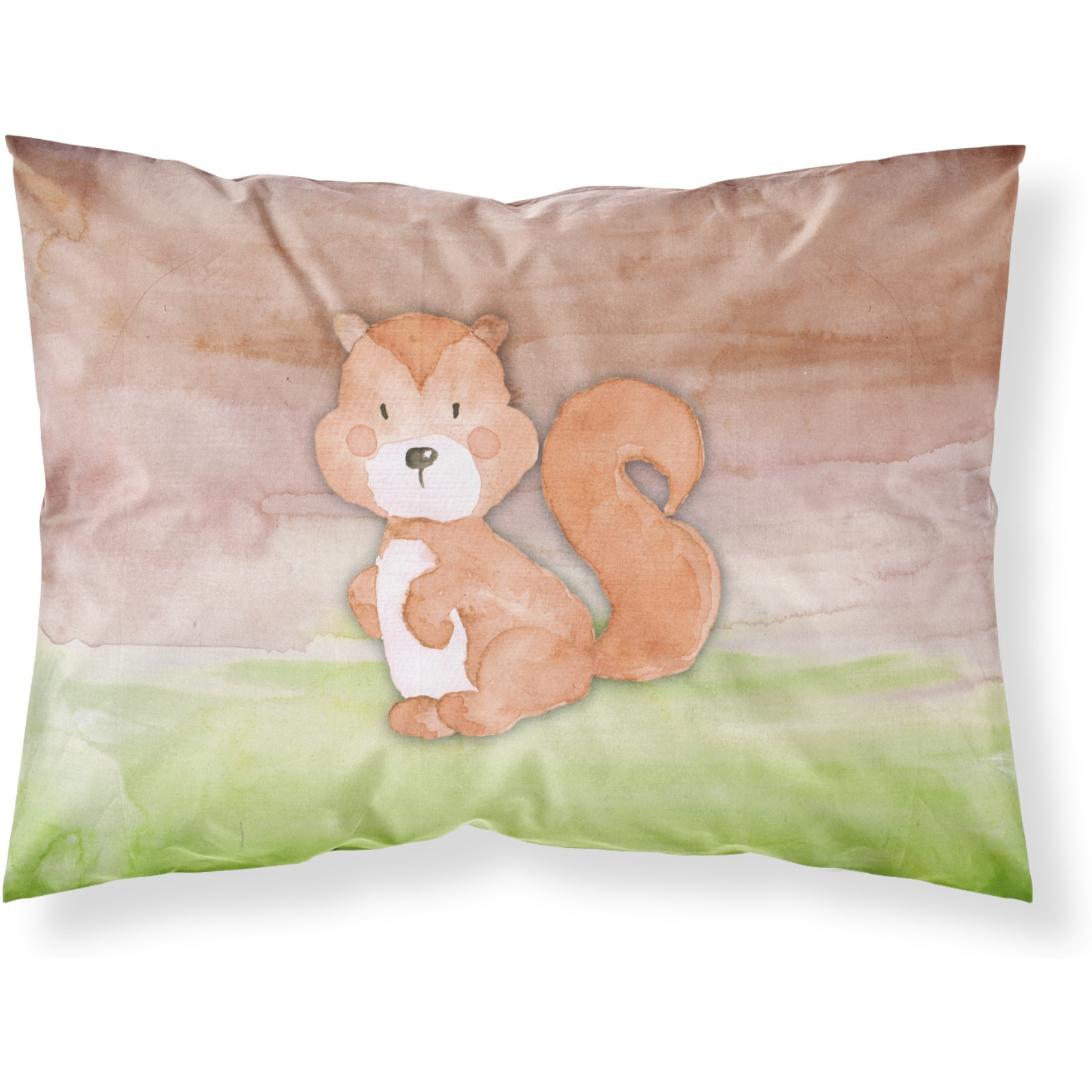 Caroline's Treasures Squirrel Watercolor Pillowcase Standard Multicolor