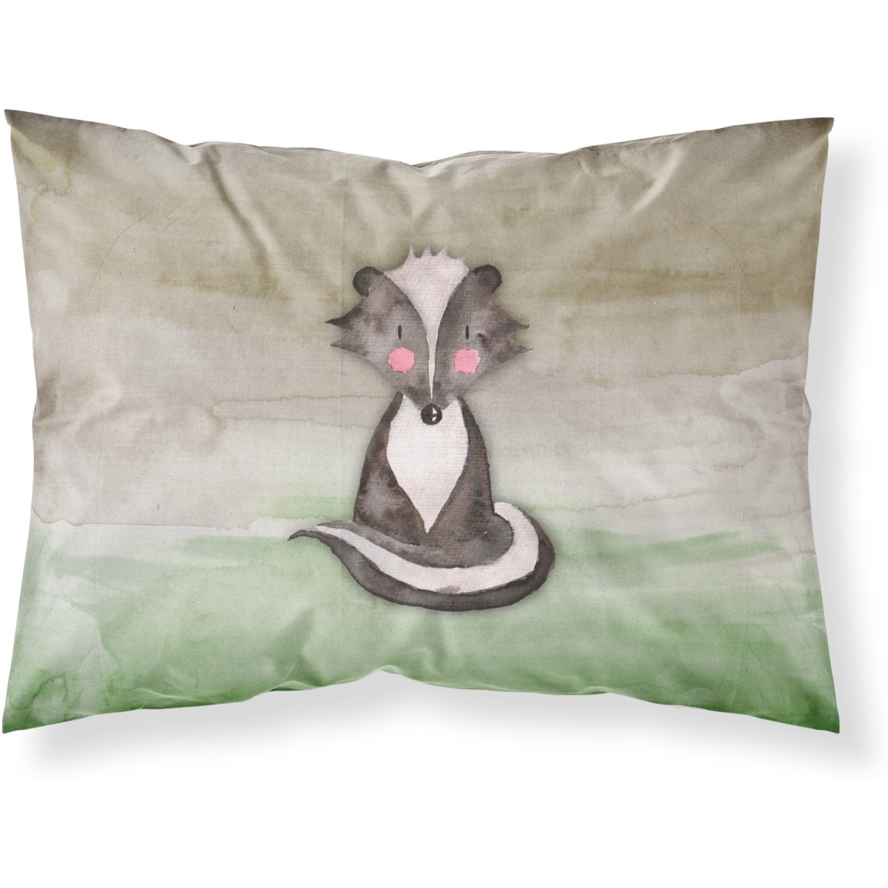 Caroline's Treasures Badger Watercolor Pillowcase Standard Multicolor