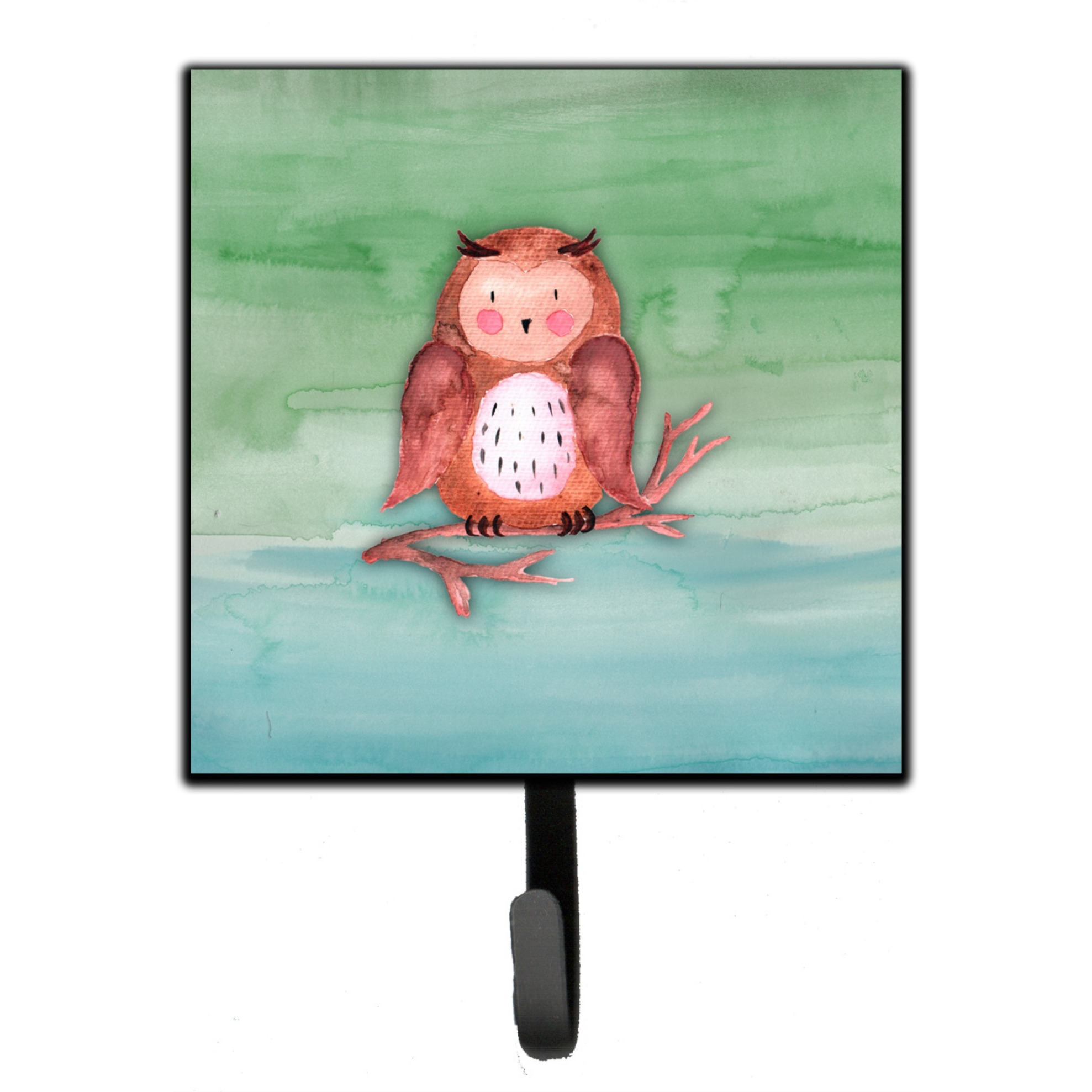 &quotCaroline's Treasures Brown Owl Watercolor Wall Hook, Small, Multicolor"