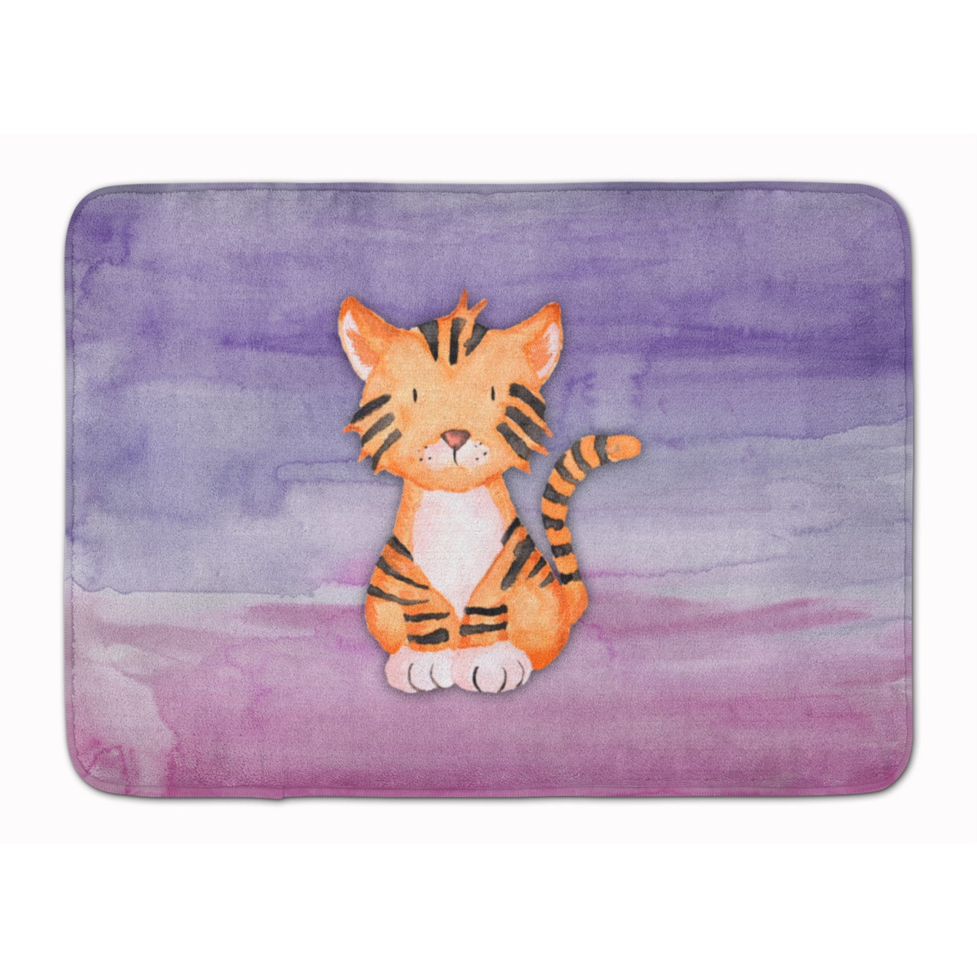 &quotCaroline's Treasures Tiger Cub Watercolor Floor Mat, 19"" x 27"", Multicolor"