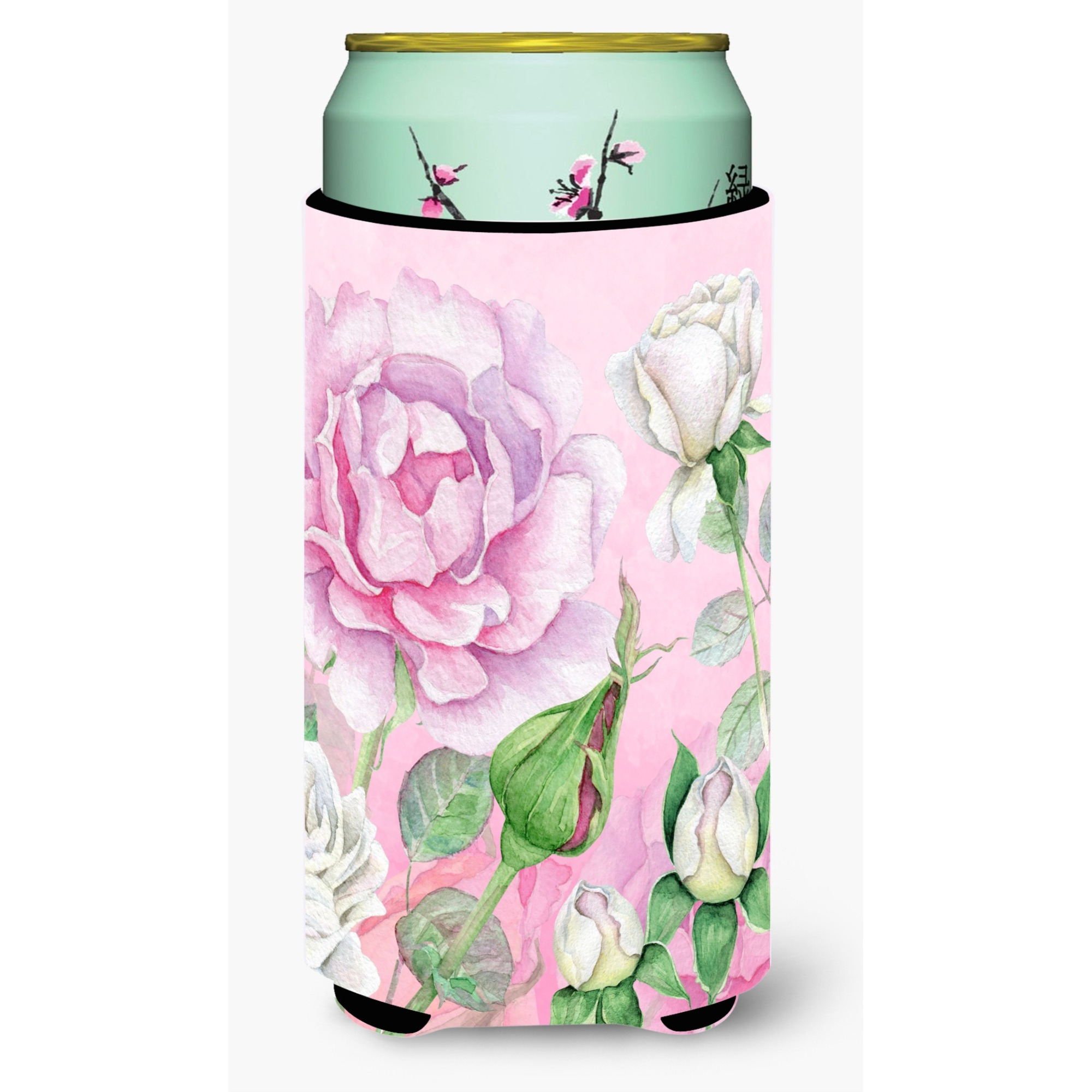&quotCaroline's Treasures BB7447TBC Rose Garden Tall Boy Insulator Hugger cold-beverage-koozies, Multicolor"