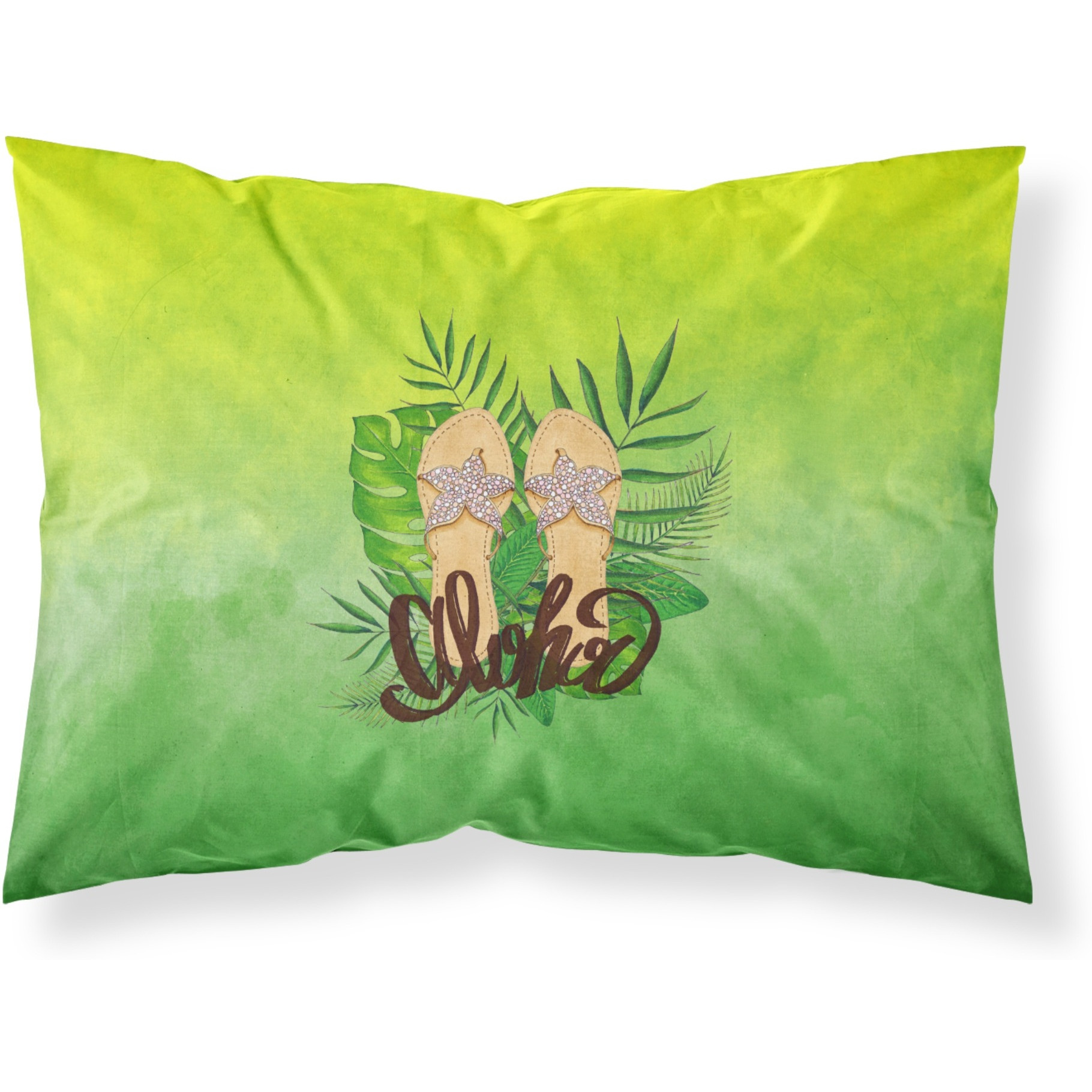 Aloha Flip Flops Fabric Standard Pillowcase