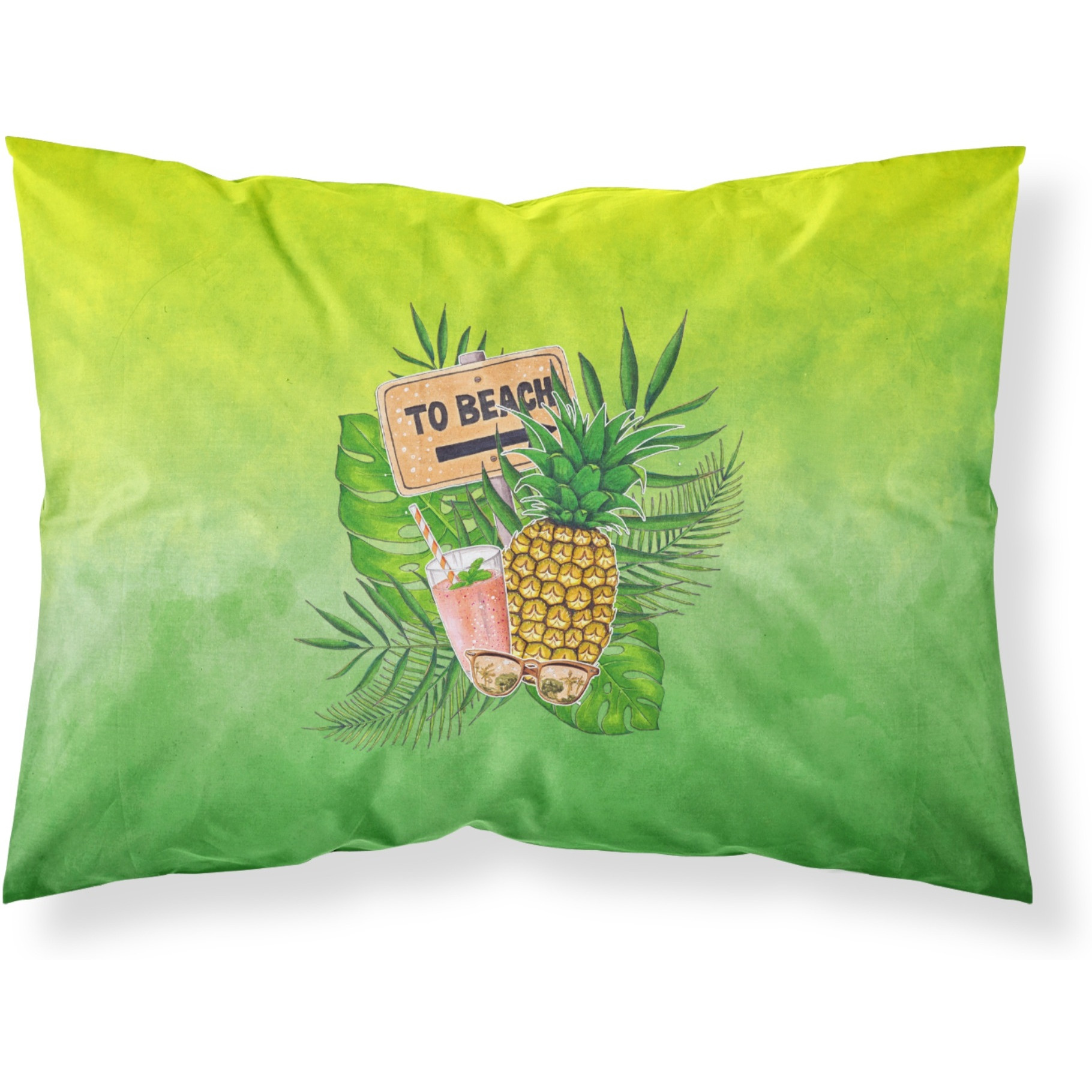 To the Beach Summer Fabric Standard Pillowcase