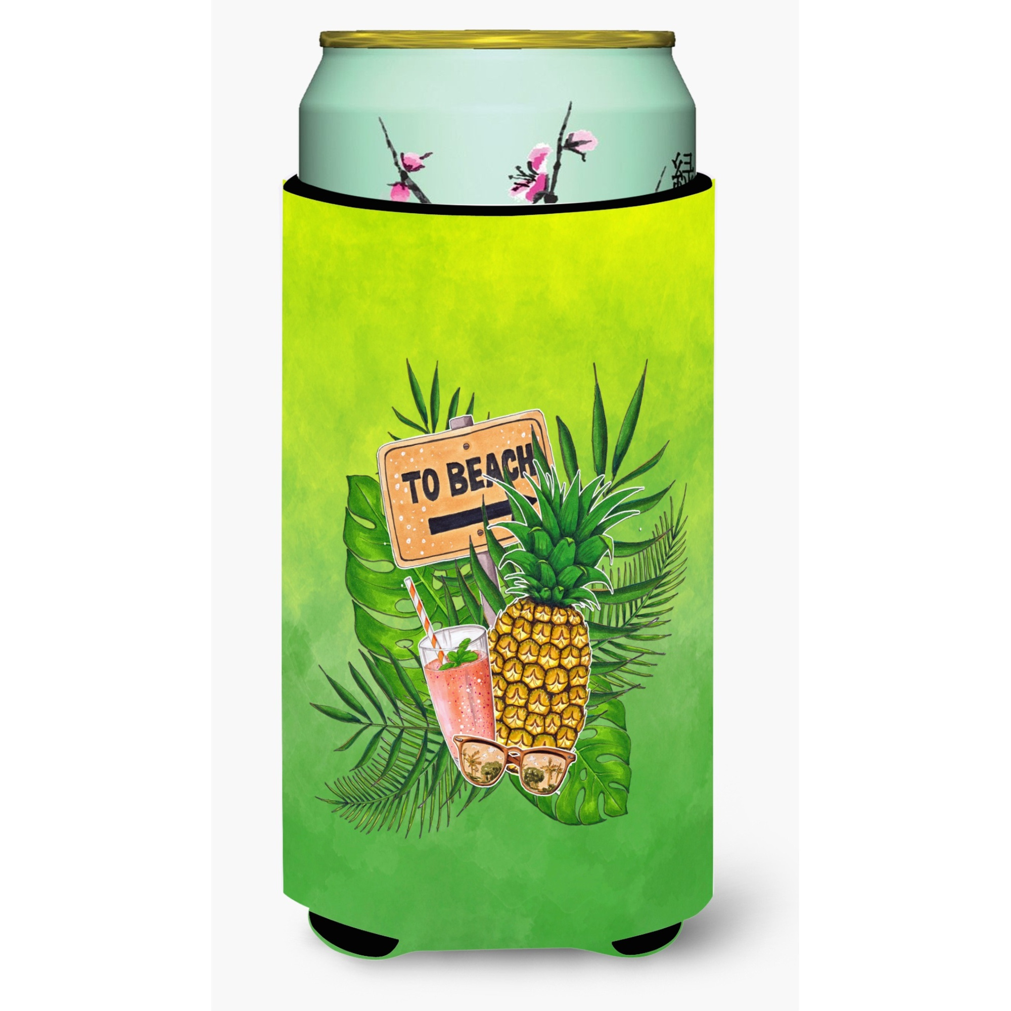 &quotCaroline's Treasures BB7450TBC To the Beach Summer Tall Boy Insulator Hugger cold-beverage-koozies, Multicolor"