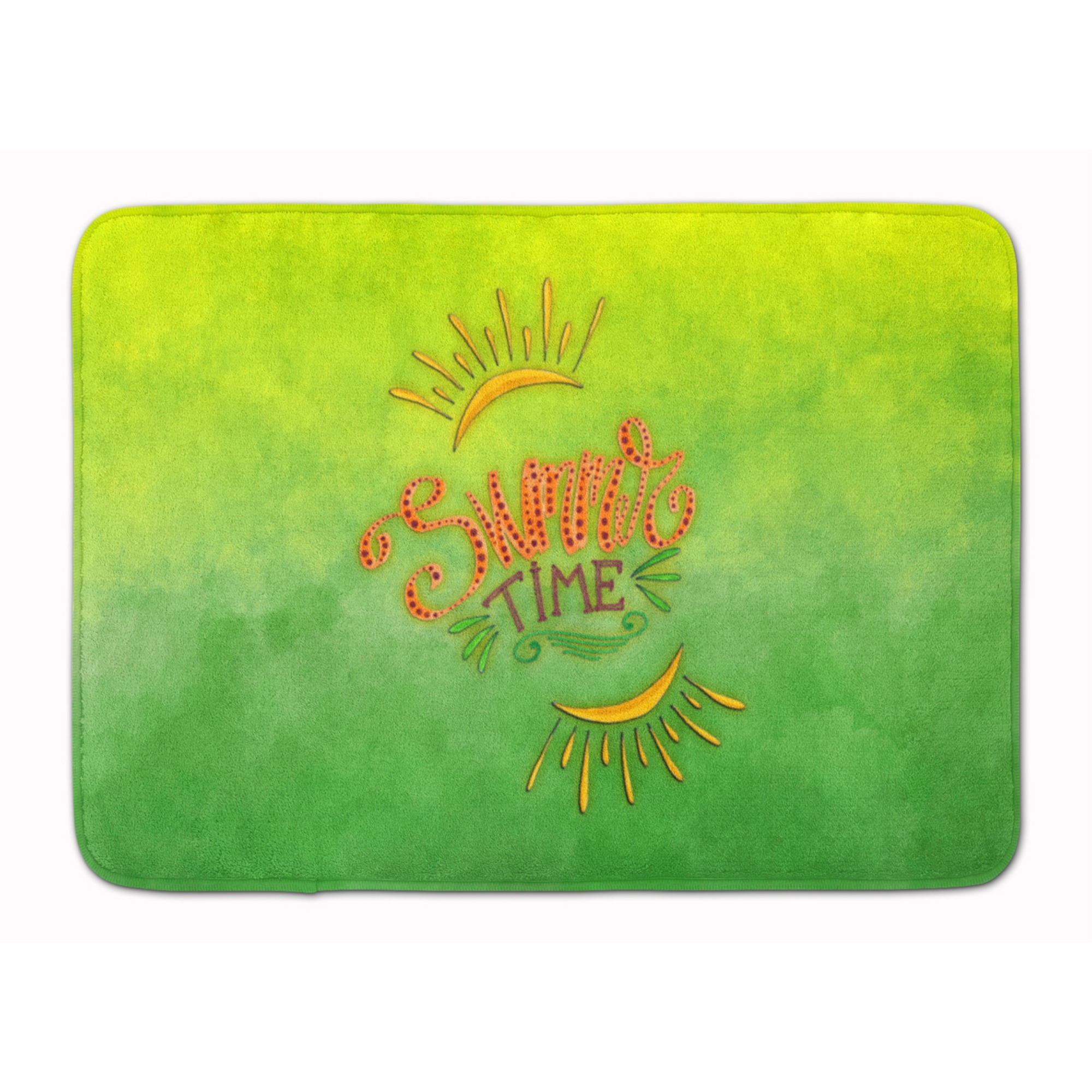 &quotCaroline's Treasures Summer Time Machine Washable Memory Foam Mat doormats, Multicolor"