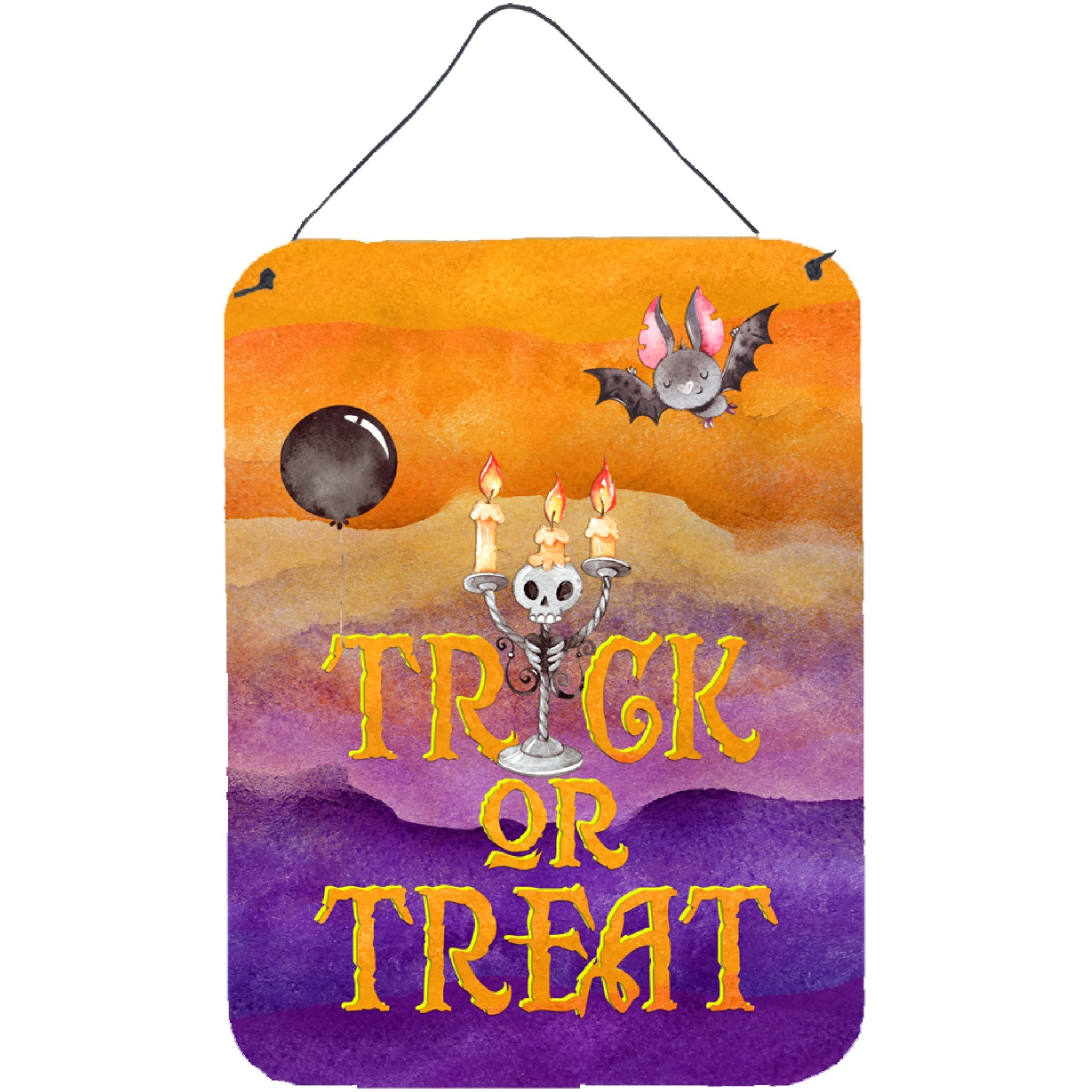&quotCaroline's Treasures Halloween Trick or Treat Door Hanging Prints wall-decor, Multicolor"