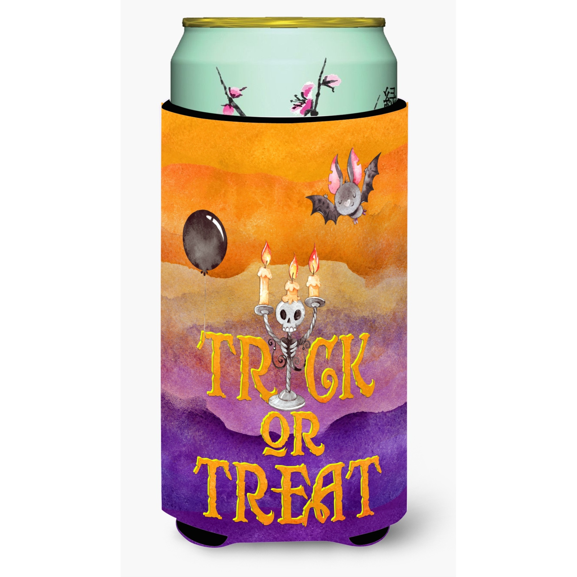 &quotCaroline's Treasures BB7461TBC Halloween Trick or Treat Tall Boy Hugger cold-beverage-koozies, Multicolor"