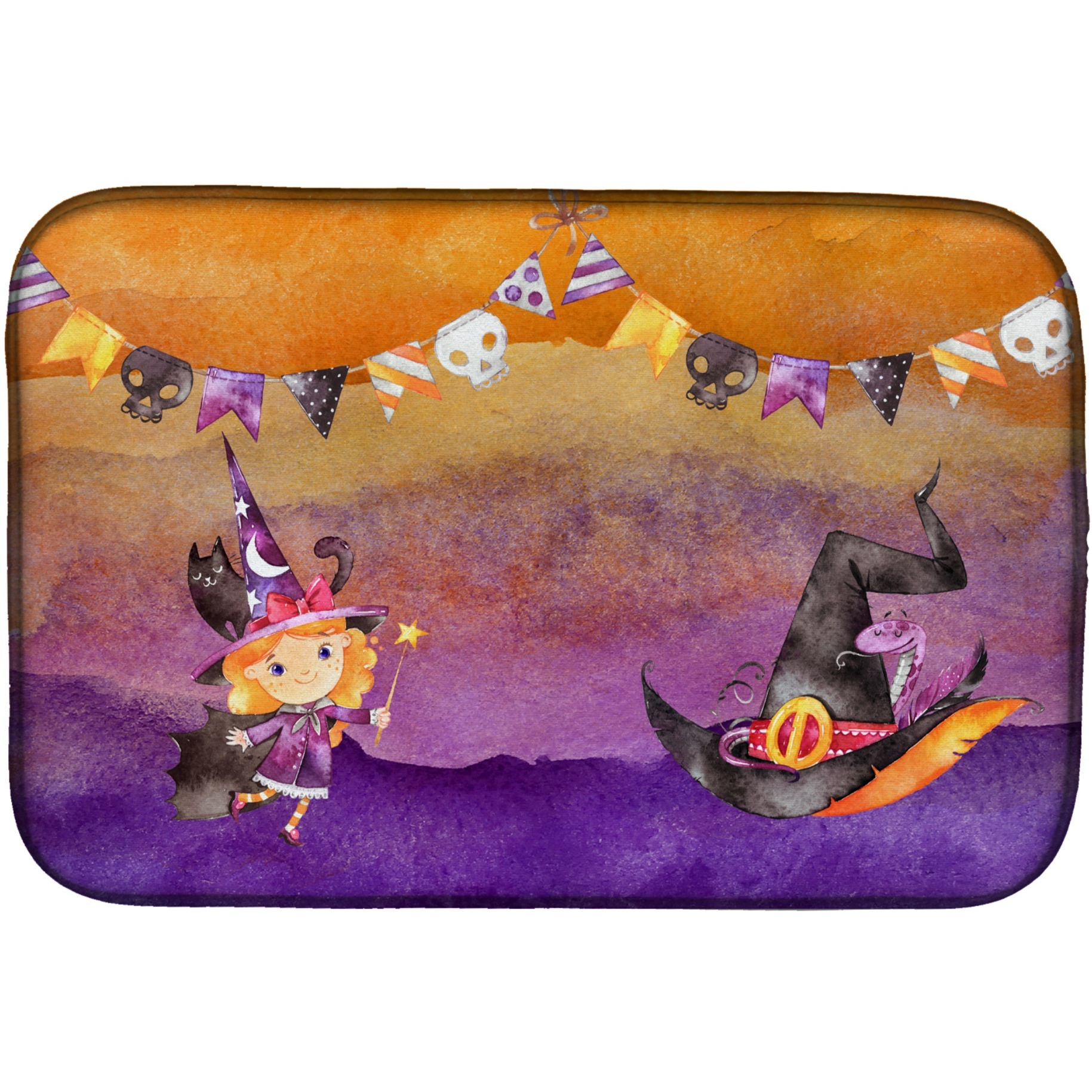 &quotCaroline's Treasures BB7462DDM Dish Drying Mat, 14"" x 21"", Multicolor"
