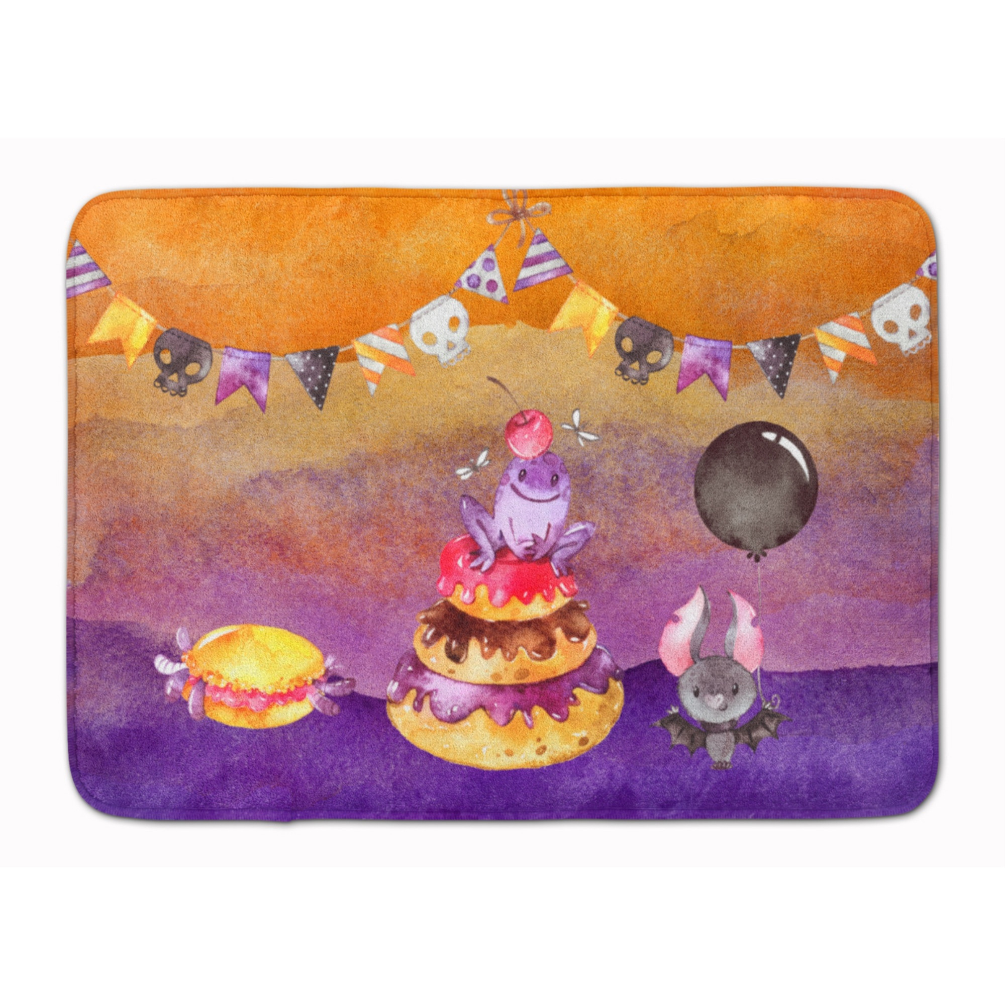 &quotCaroline's Treasures Halloween Sweets Party Machine Washable Memory Foam Mat doormats, Multicolor"