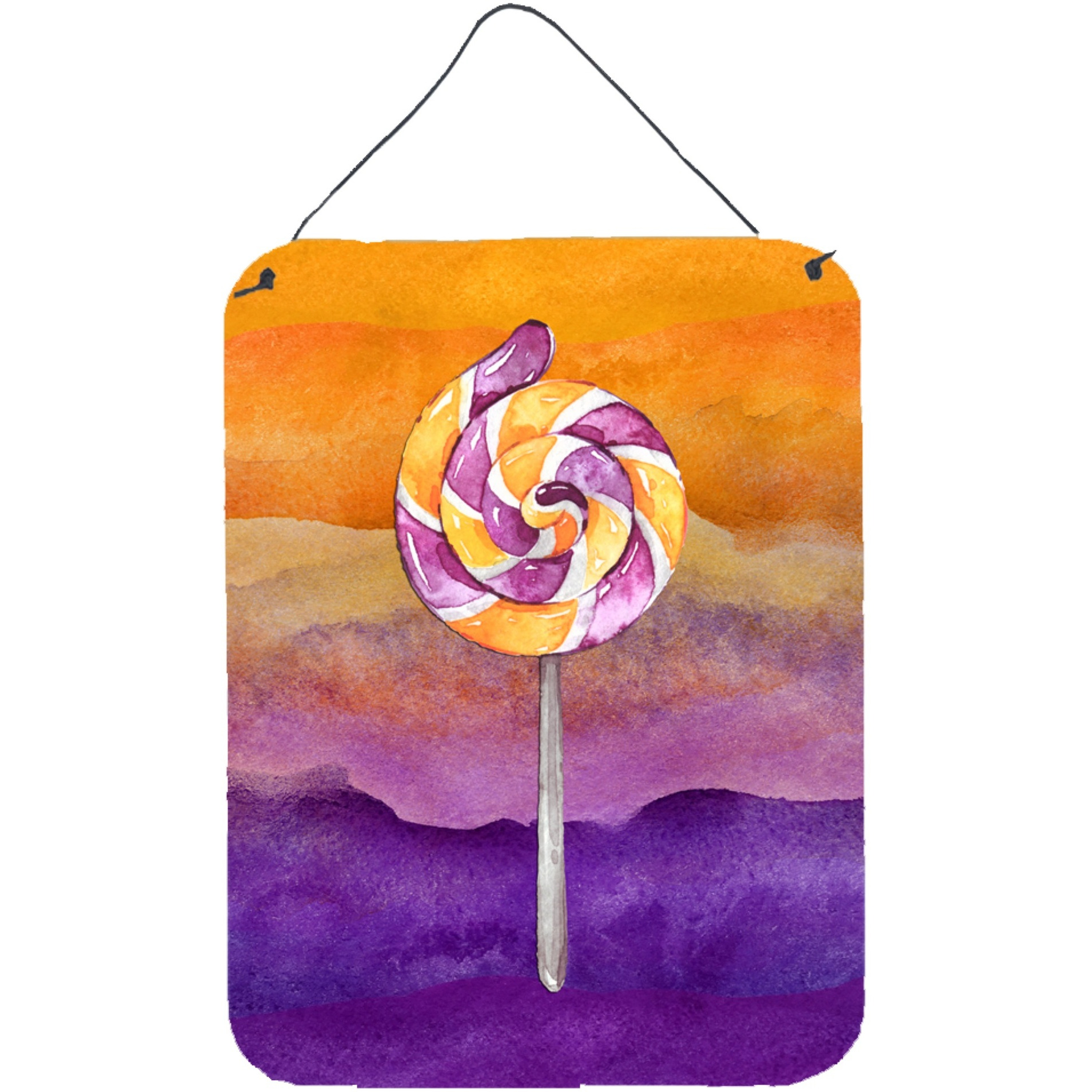 &quotCaroline's Treasures Halloween Sucker Lollipop Door Hanging Prints wall-decor, Multicolor"
