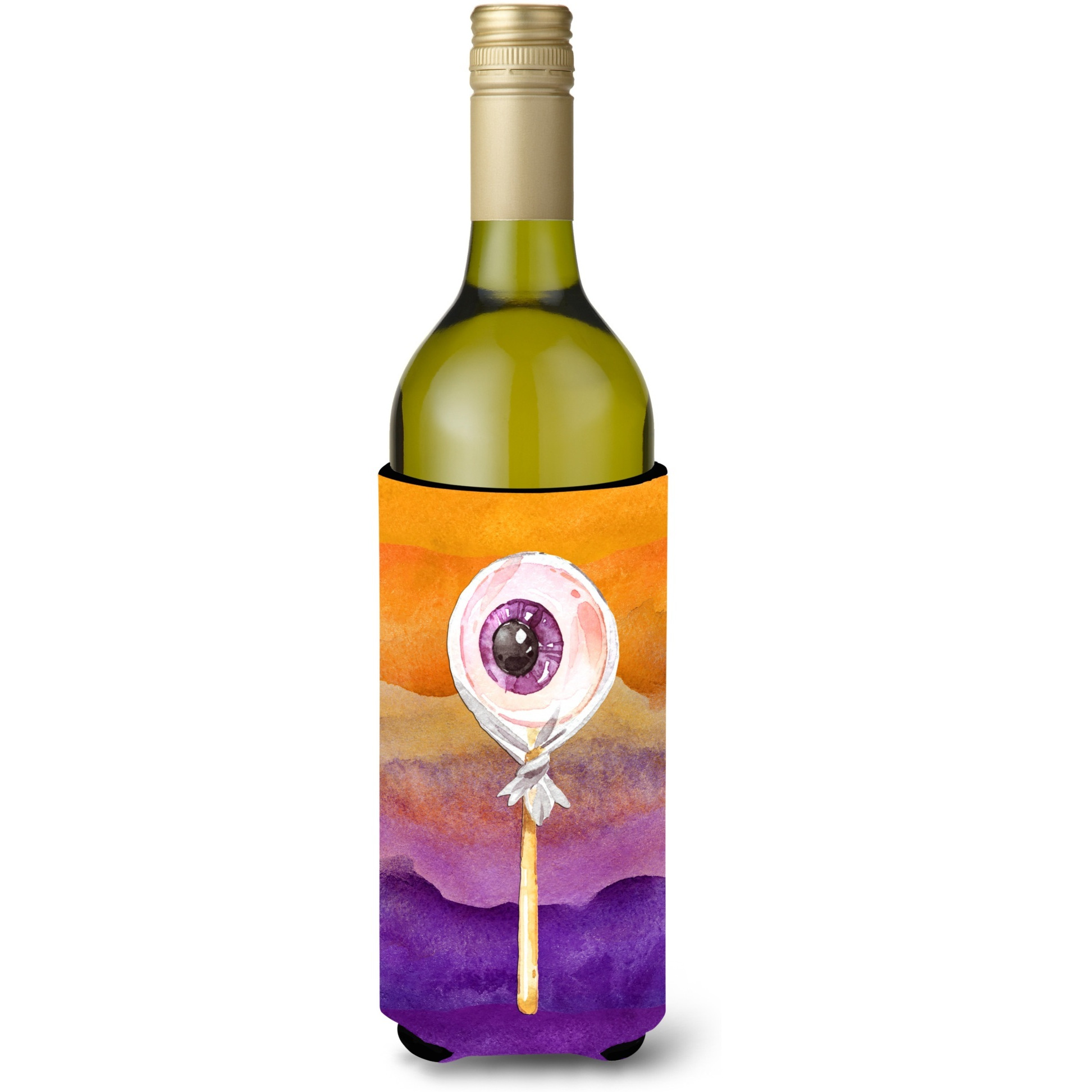 &quotCaroline's Treasures BB7467LITERK Halloween Eye Ball Lollipop Wine Bottle Hugger cold-beverage-koozies, 750 ml, Multicolor"