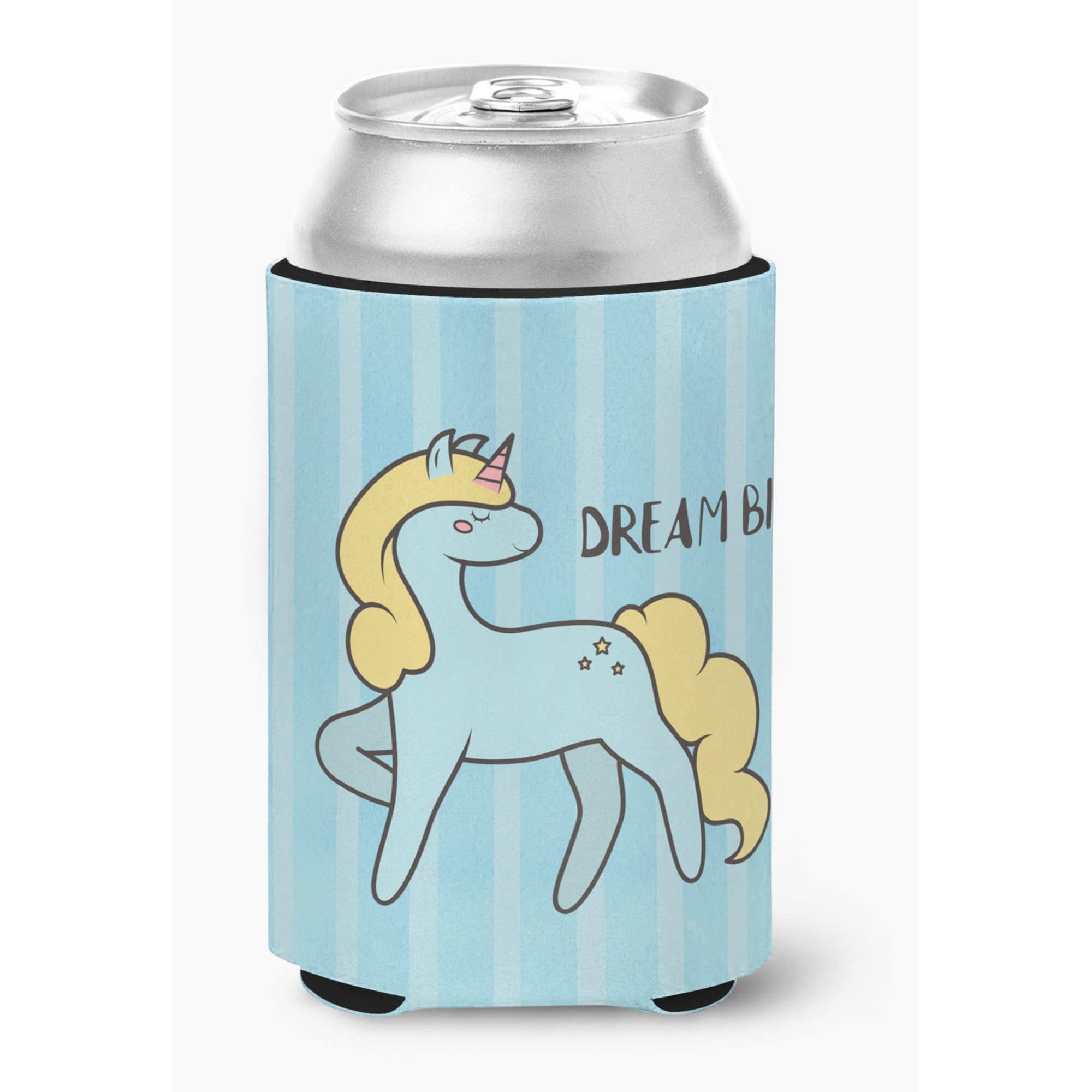 &quotCaroline's Treasures BB7471CC Nursery Dream Big Unicorn Can or Bottle Hugger cold-beverage-koozies, Multicolor"