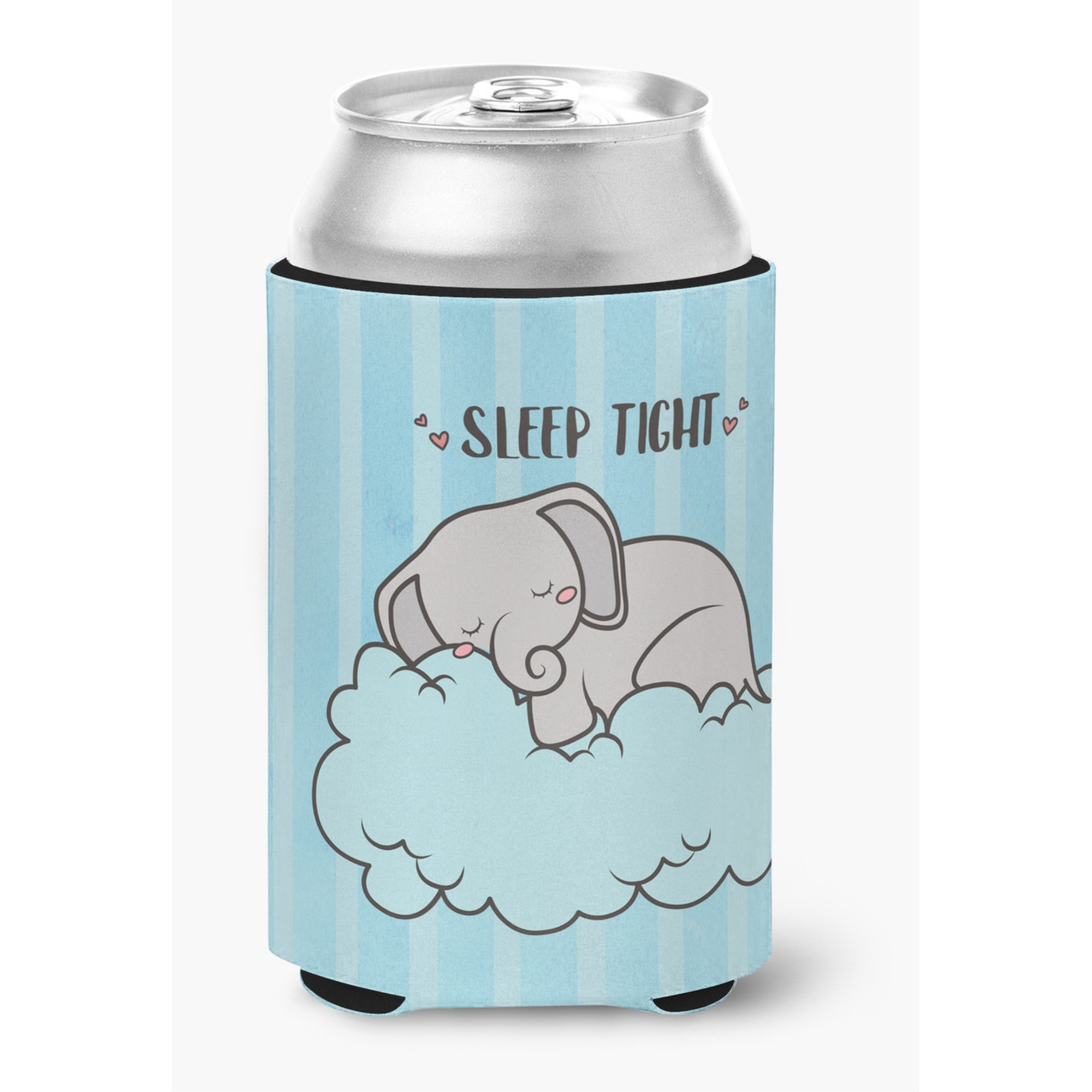 &quotCaroline's Treasures BB7475CC Nursery Sleep Tight Elephant Can or Bottle Hugger cold-beverage-koozies, Multicolor"