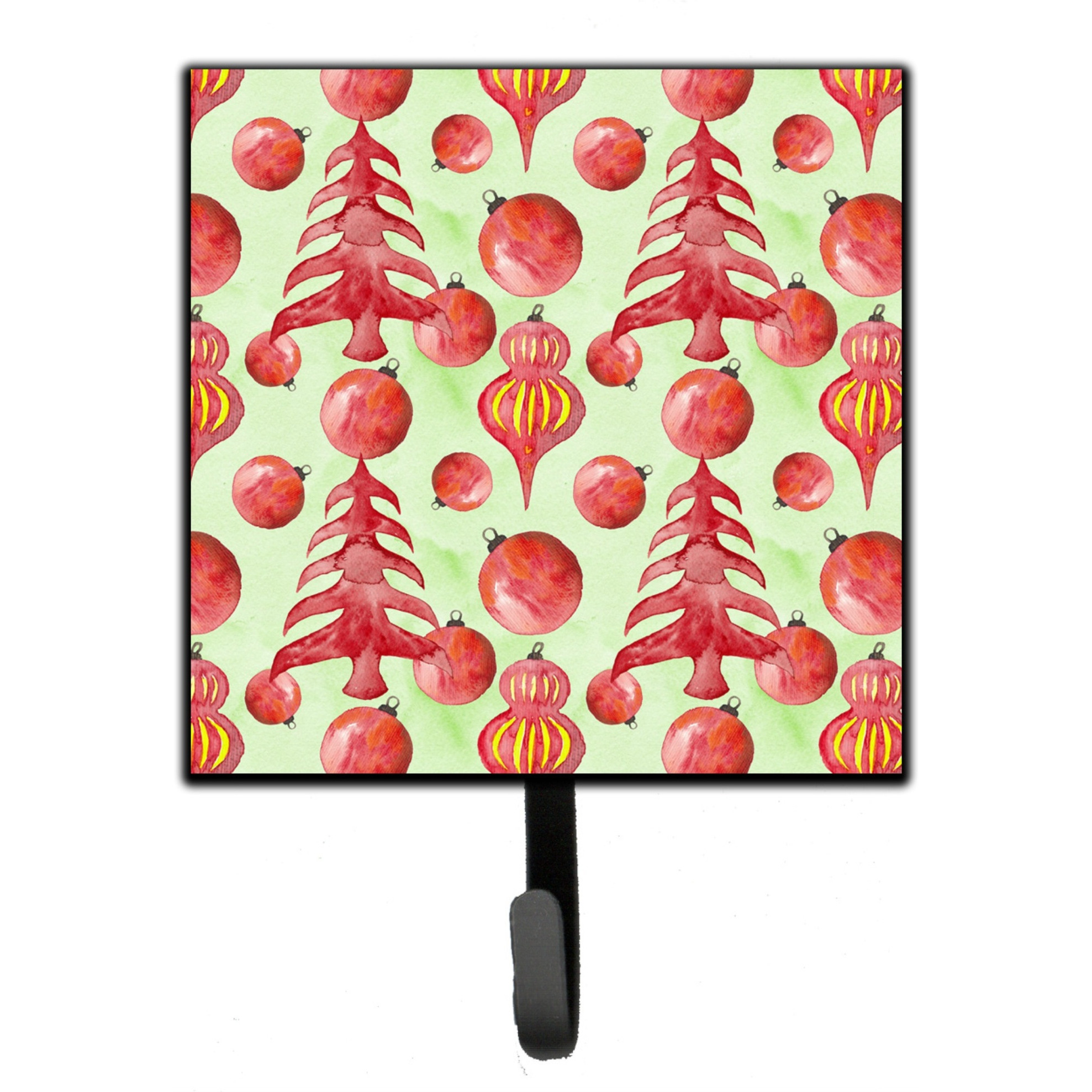 &quotCaroline's Treasures Red Christmas Tree and Ornaments Wall Hook, Small, Multicolor"