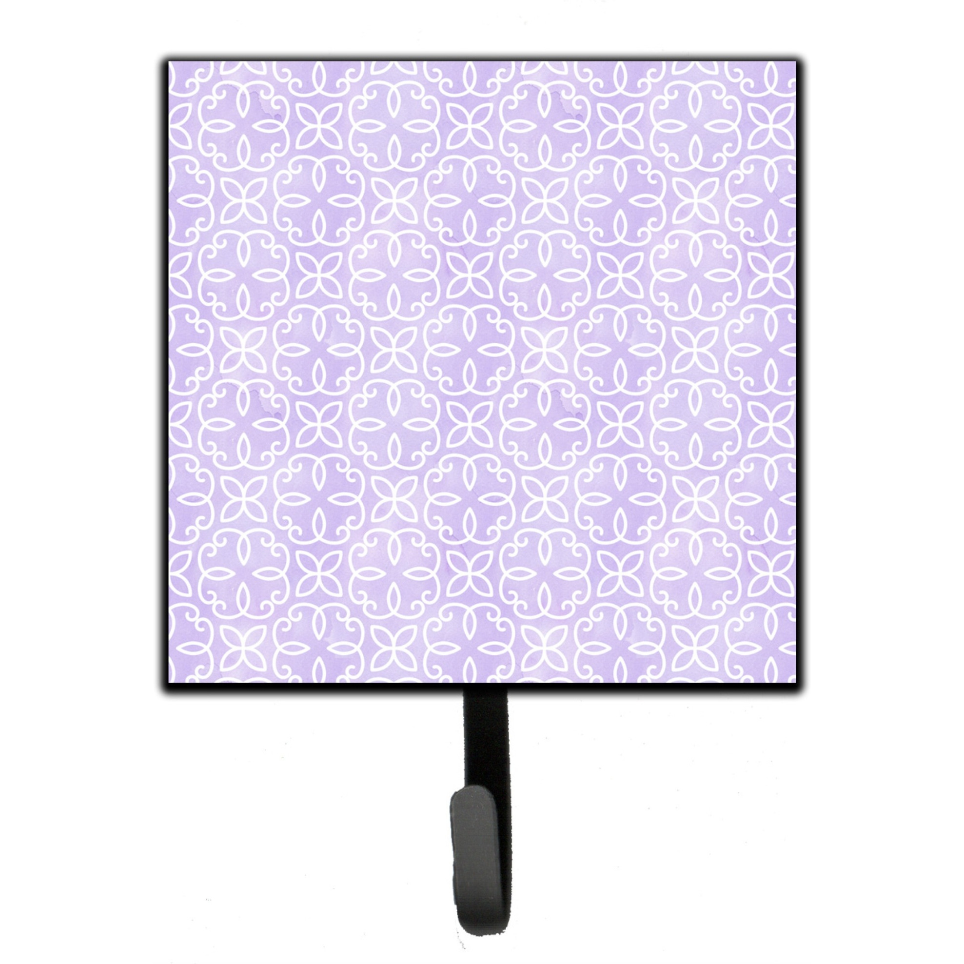 &quotCaroline's Treasures Geometric Circles on Purple Watercolor Wall Hook, Small, Multicolor"