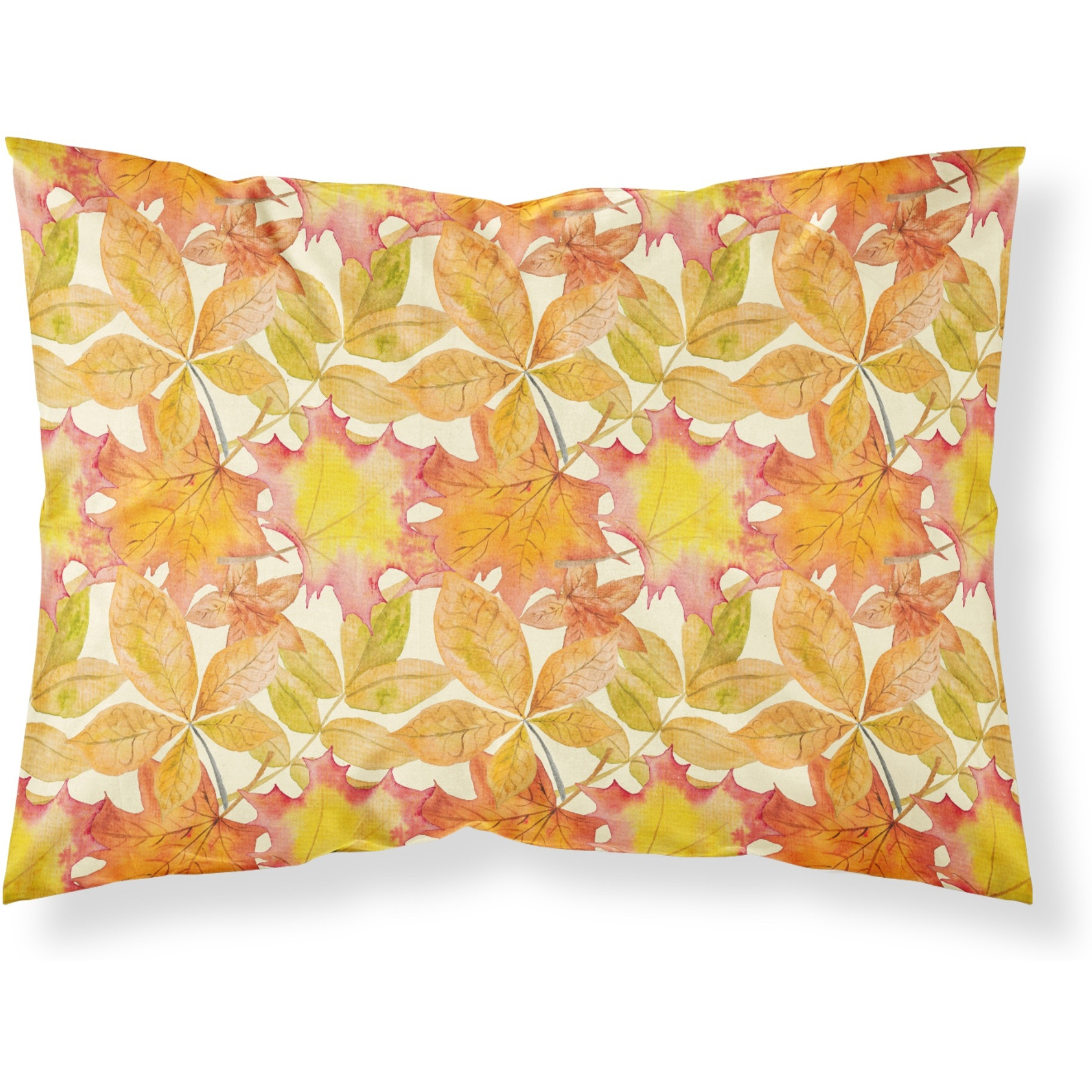 &quotCaroline's Treasures Fall Leaves Watercolor Pillowcase, Standard, Multicolor"