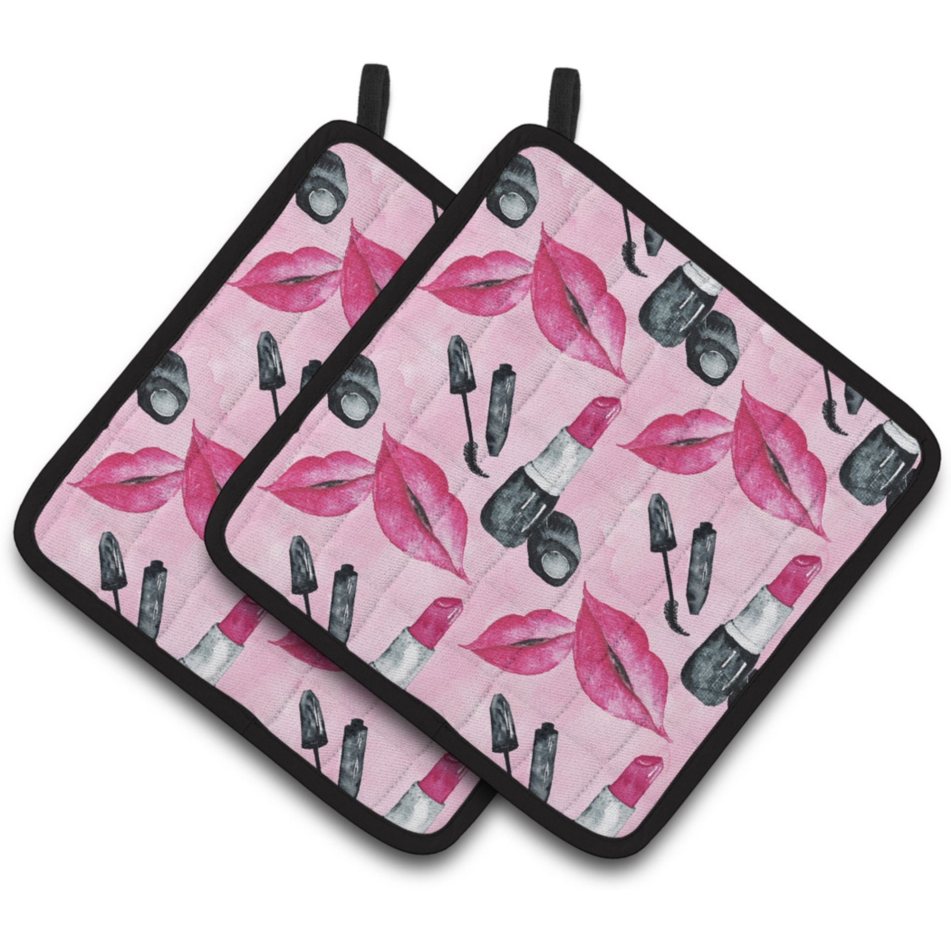 &quotCaroline's Treasures Watercolor Diva Lipstick Decorated Pot Holder, 7.5"" x 7.5"", Multicolor"