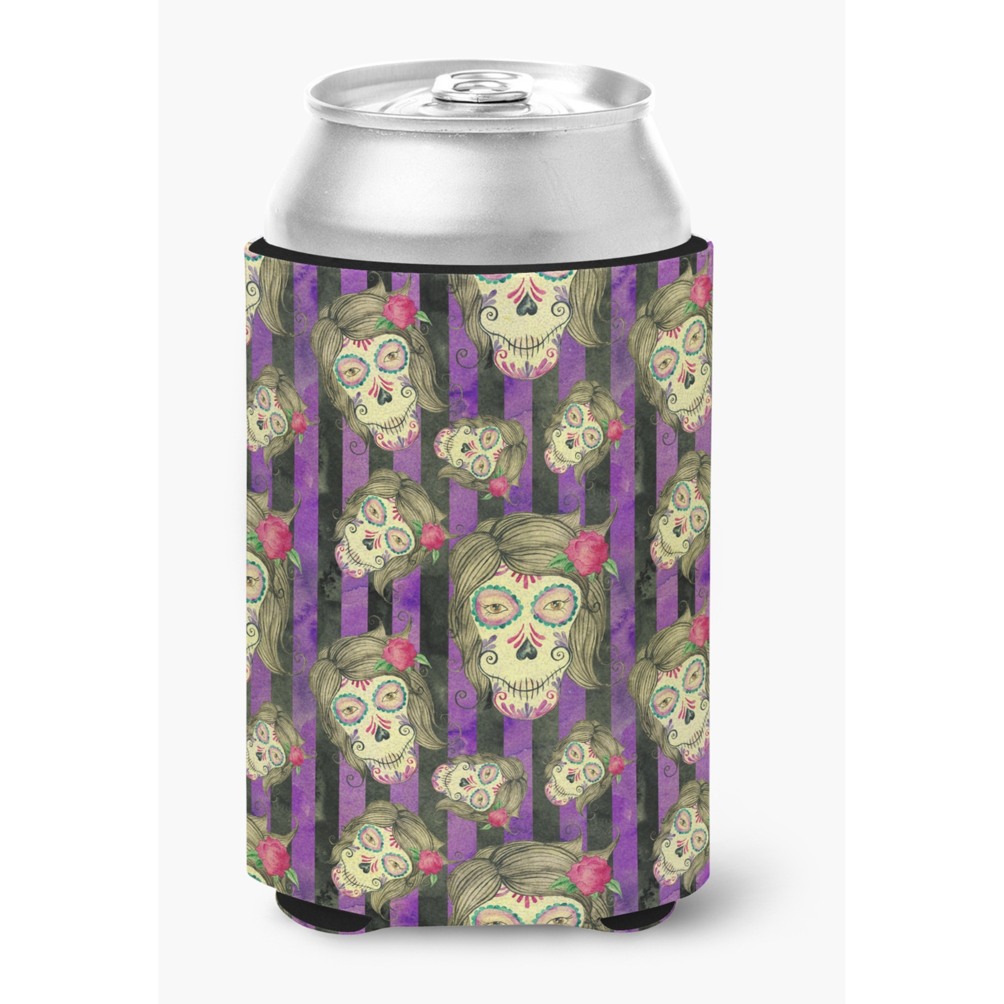 &quotCaroline's Treasures Watecolor Day of the Dead Halloween Decorative Can Hugger, Multicolor"