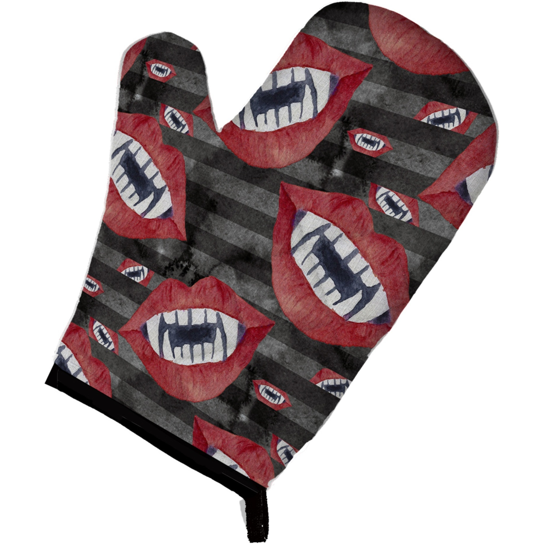 &quotCaroline's Treasures Watercolor Halloween Vampire Teeth Decorated Oven Mitt, 12"" x 8.5"", Multicolor"