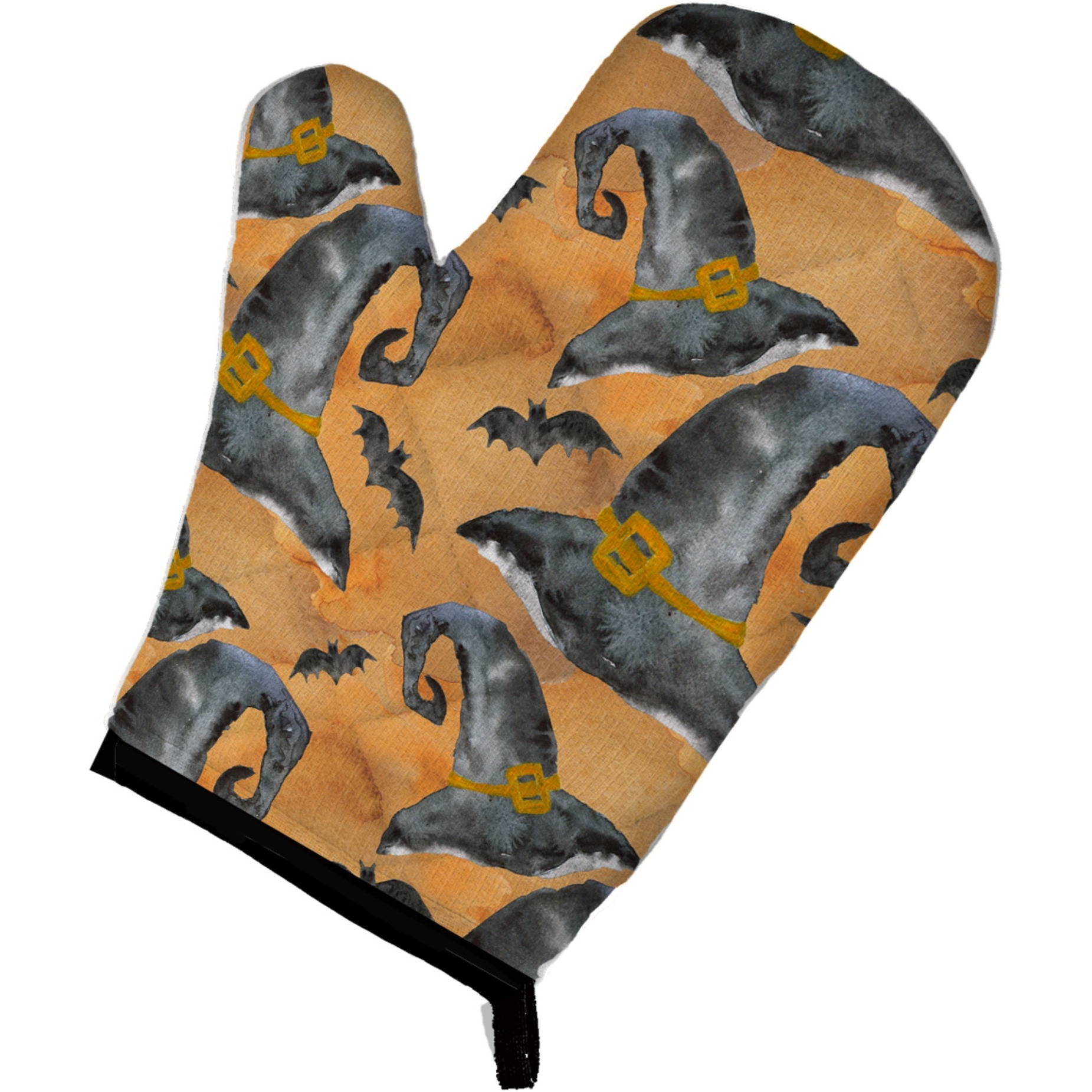 &quotCaroline's Treasures Watercolor Halloween Witches Hat Decorated Oven Mitt, 12"" x 8.5"", Multicolor"