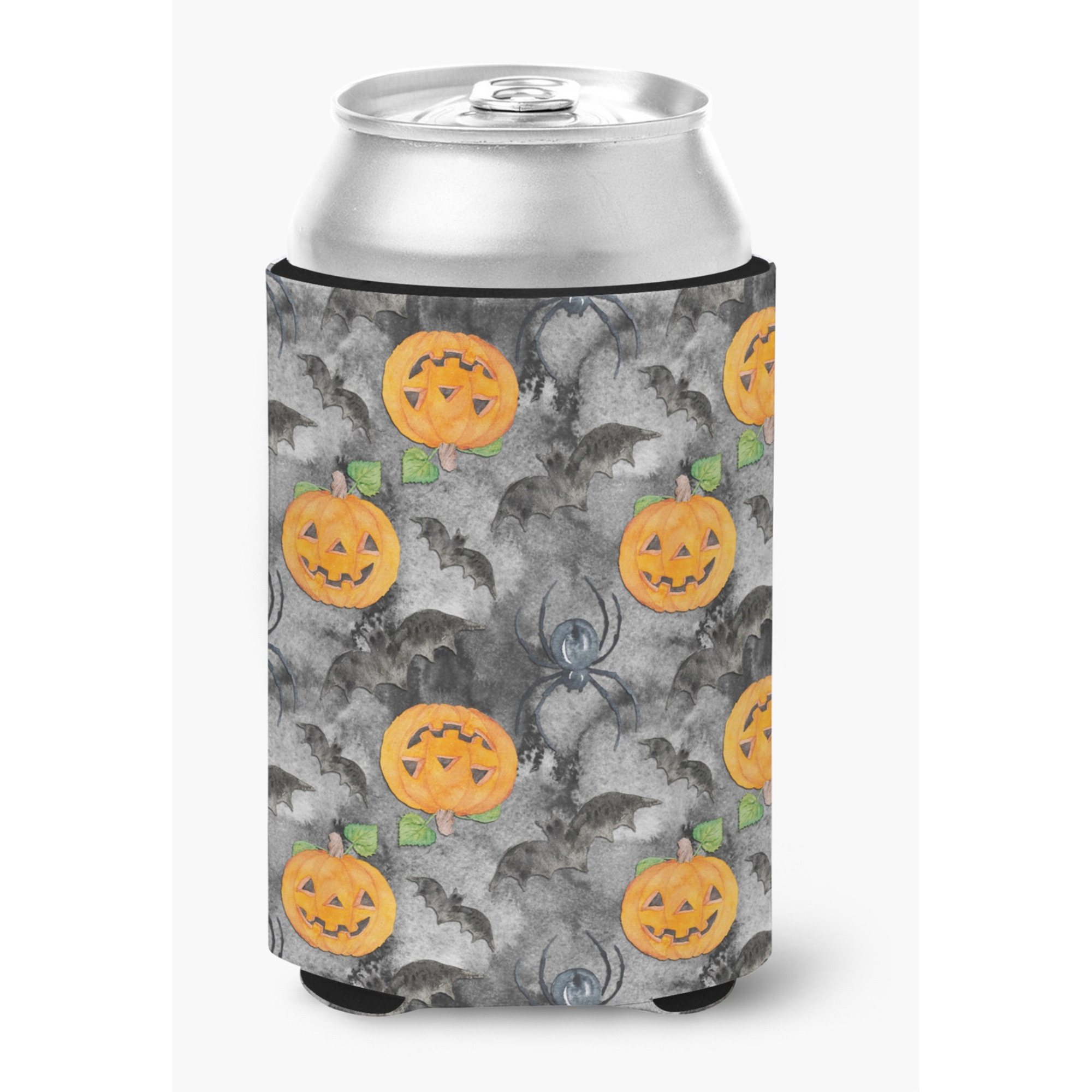 &quotCaroline's Treasures Watecolor Halloween Jack-O-Lantern Bats Decorative Can Hugger, Multicolor"