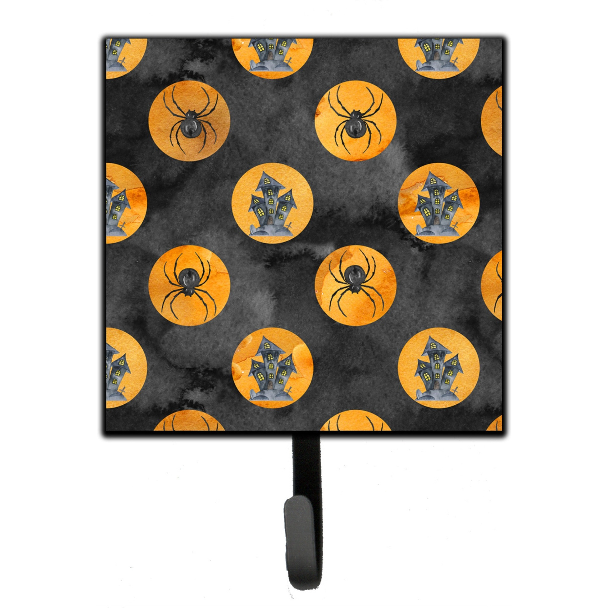 &quotCaroline's Treasures Watercolor Halloween Circles Wall Hook, Small, Multicolor"