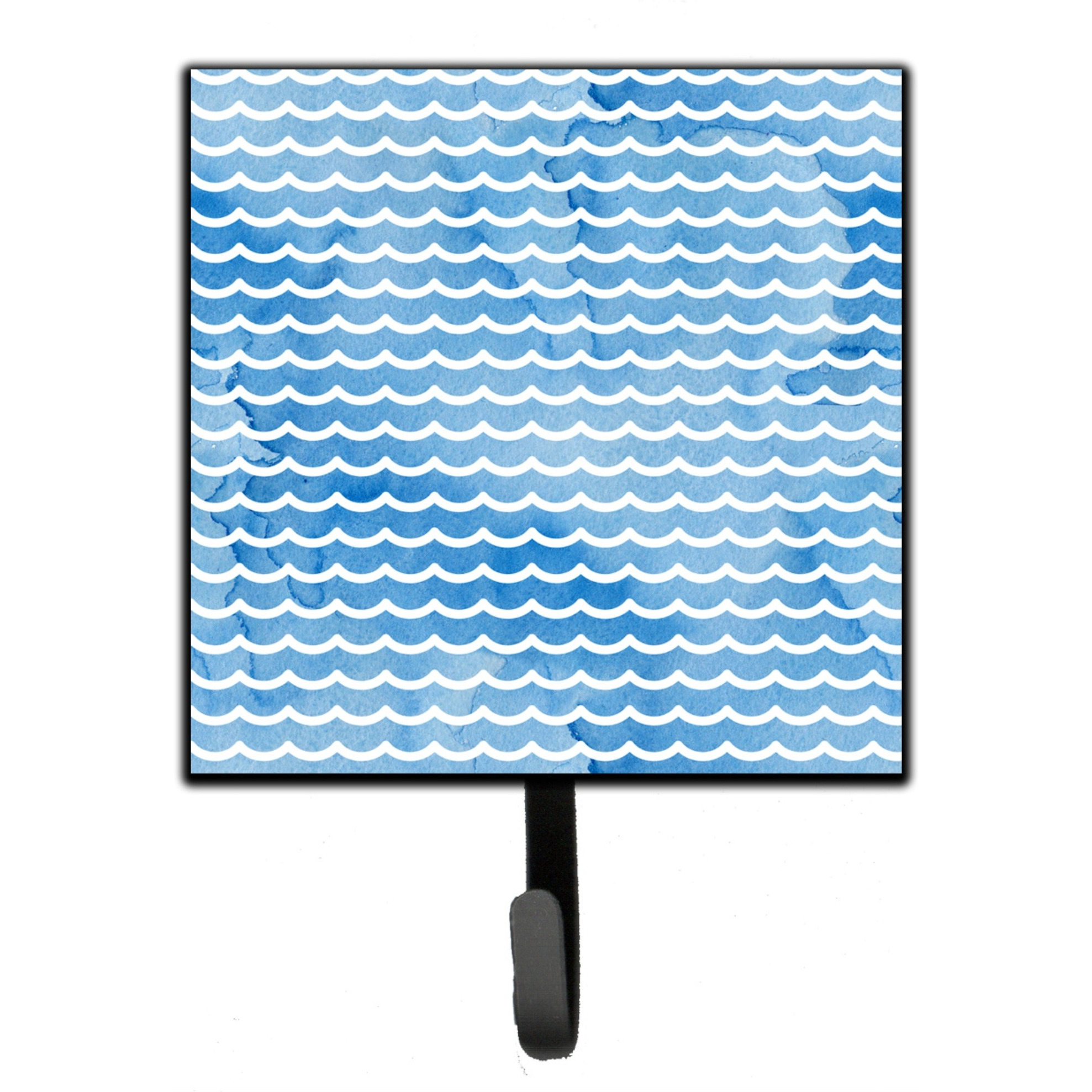&quotCaroline's Treasures Beach Watercolor Waves Wall Hook, Small, Multicolor"