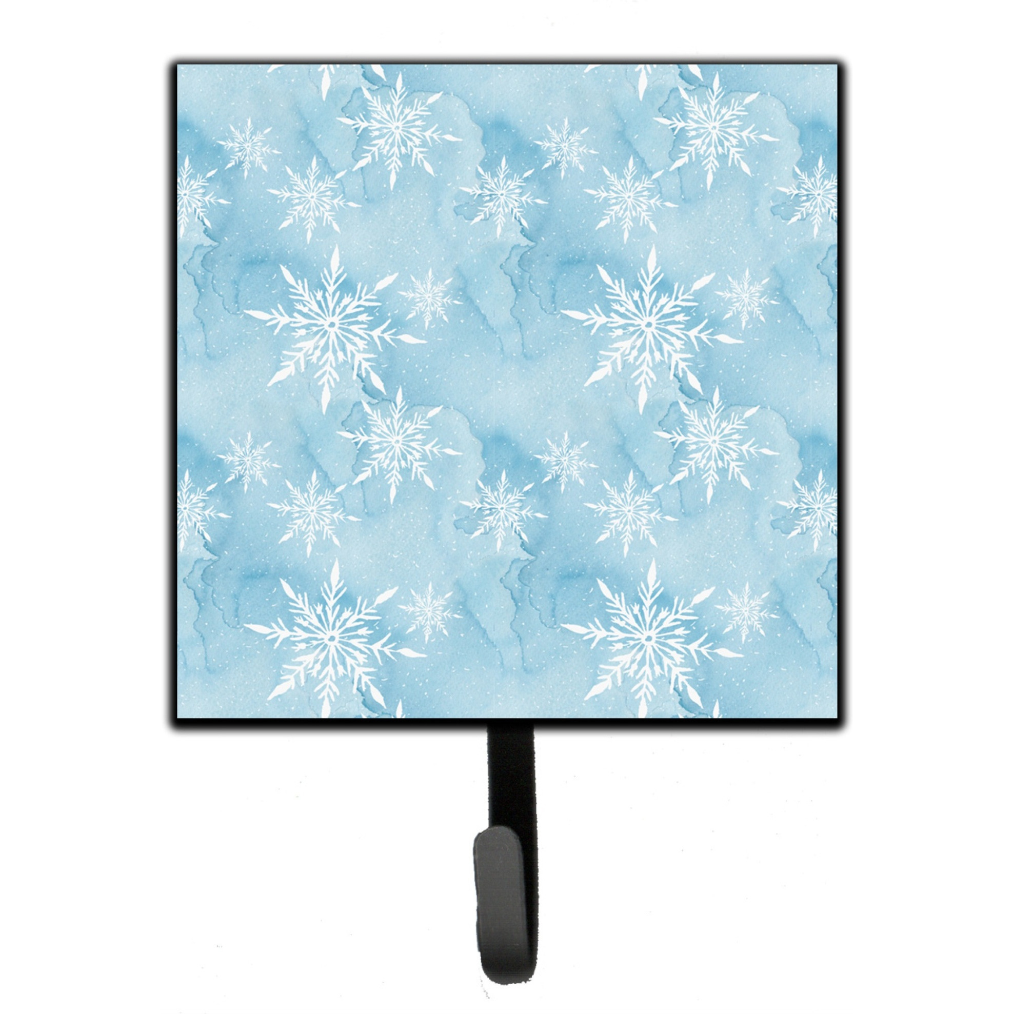&quotCaroline's Treasures Watercolor Snowflake on Light Blue Wall Hook, Small, Multicolor"