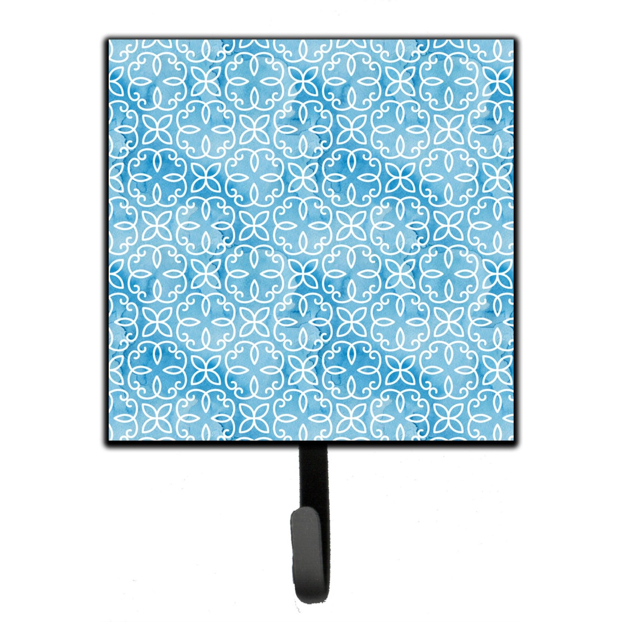 &quotCaroline's Treasures Watercolor Geometric Circle on Blue Wall Hook, Small, Multicolor"