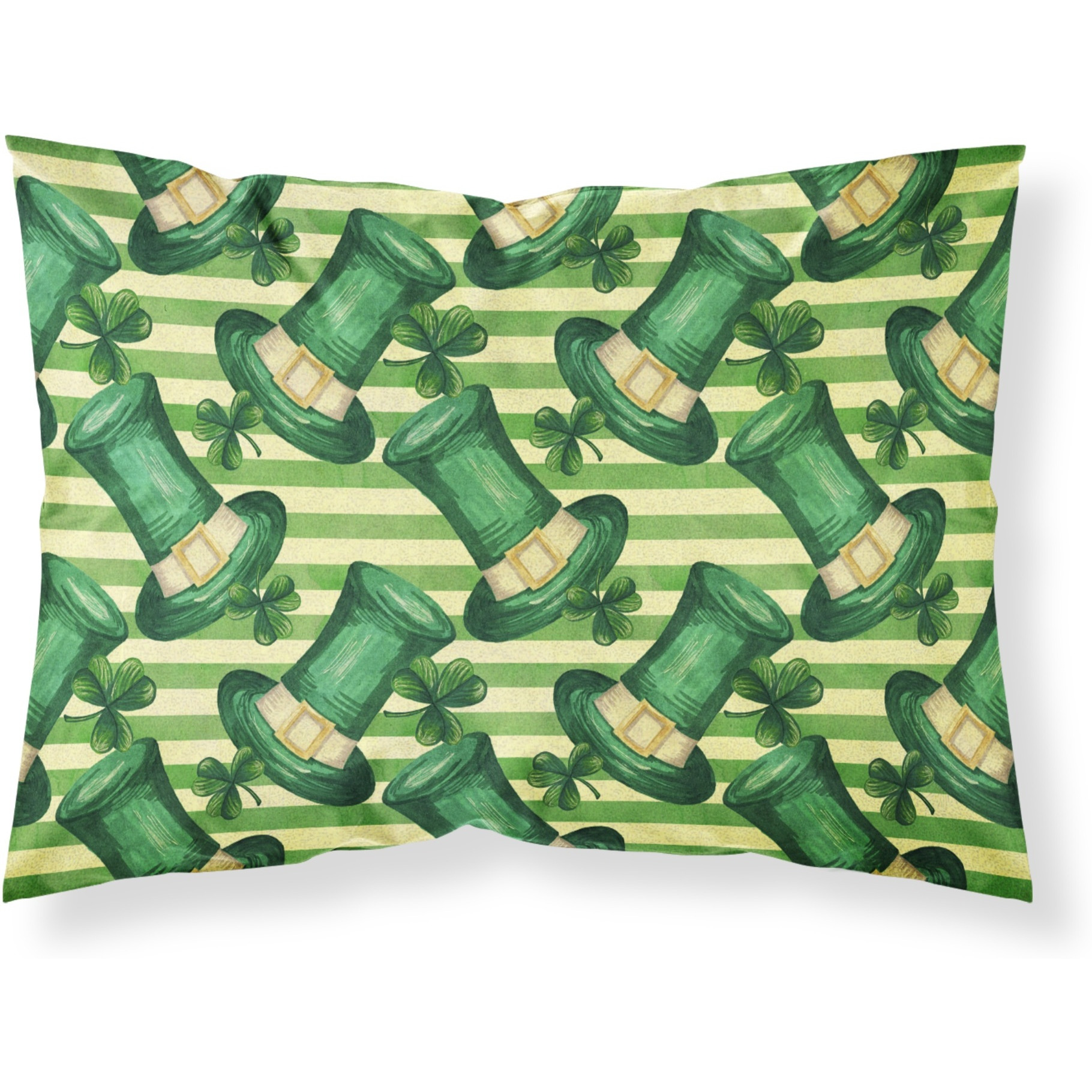 &quotCaroline's Treasures Watercolor St Patrick's Day Leprechan Hat Pillowcase, Standard, Multicolor"