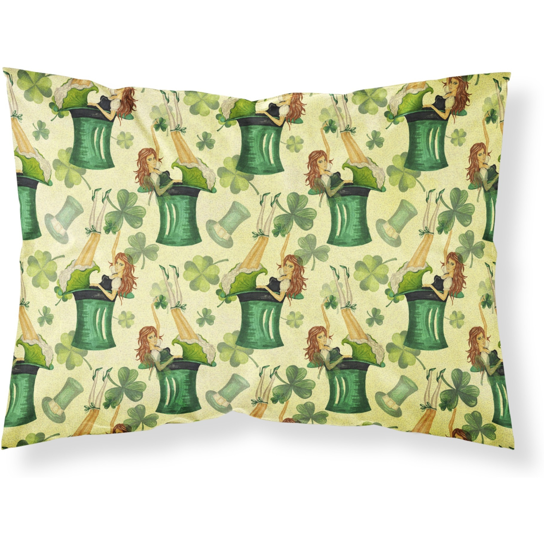 &quotCaroline's Treasures Watercolor St Patrick's Day Party Pillowcase, Standard, Multicolor"