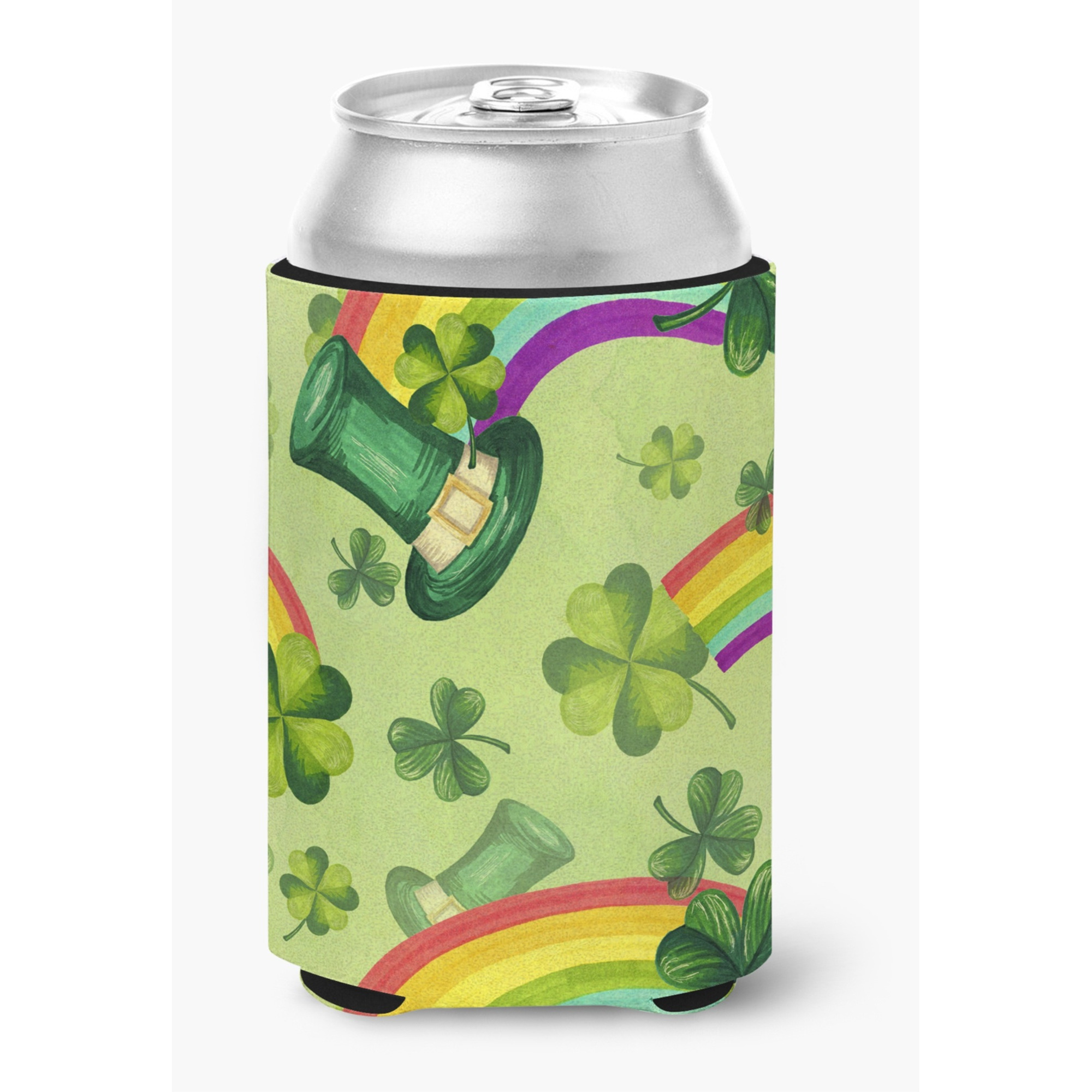 &quotCaroline's Treasures Watercolor St Patrick's Day Lucky Leprechan Decorative Can Hugger, Multicolor"