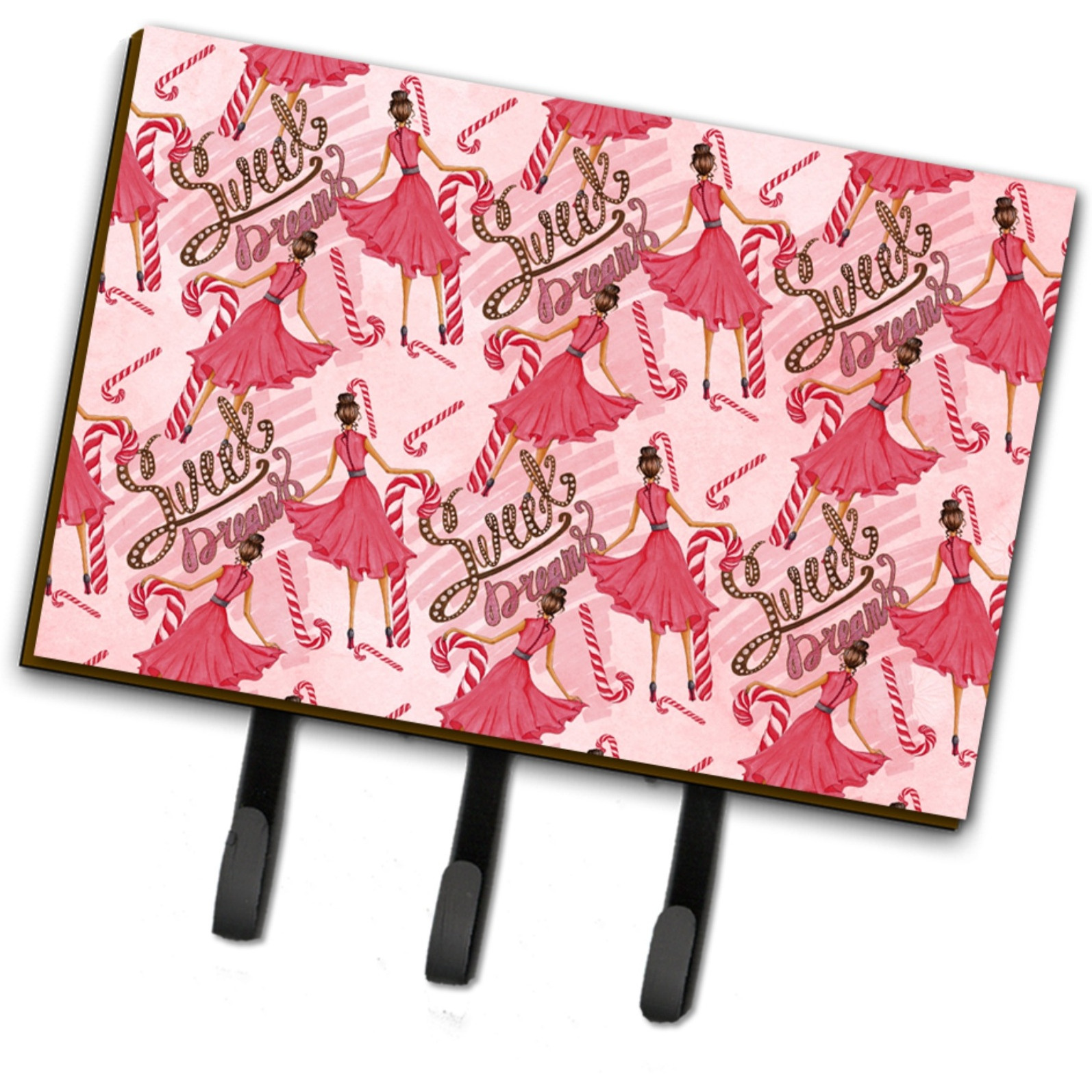 &quotCaroline's Treasures Watercolor Sweets Galore Wall Hook, Triple, Multicolor"