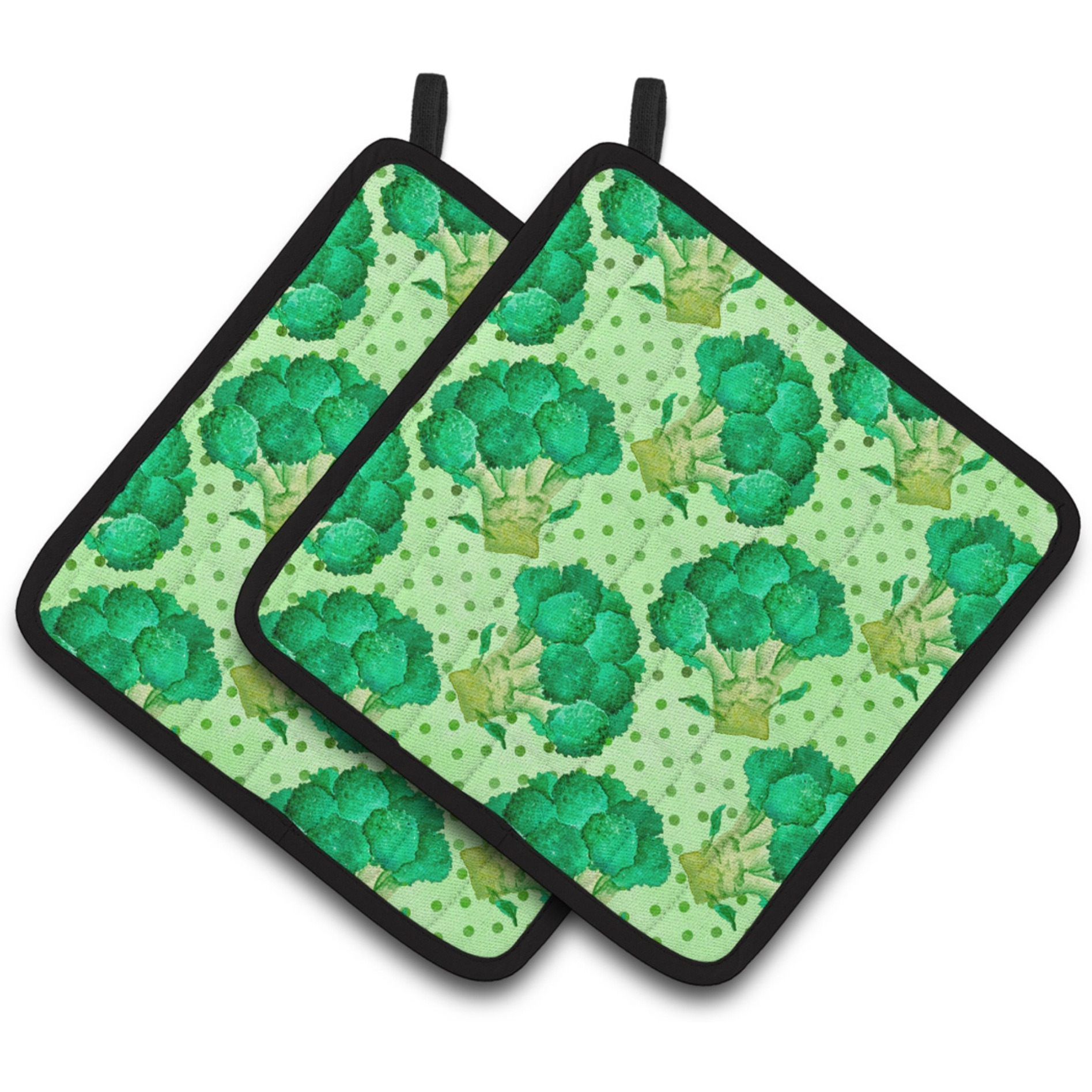 &quotCaroline's Treasures Watercolor Broccoli Decorated Pot Holder, 7.5"" x 7.5"", Multicolor"