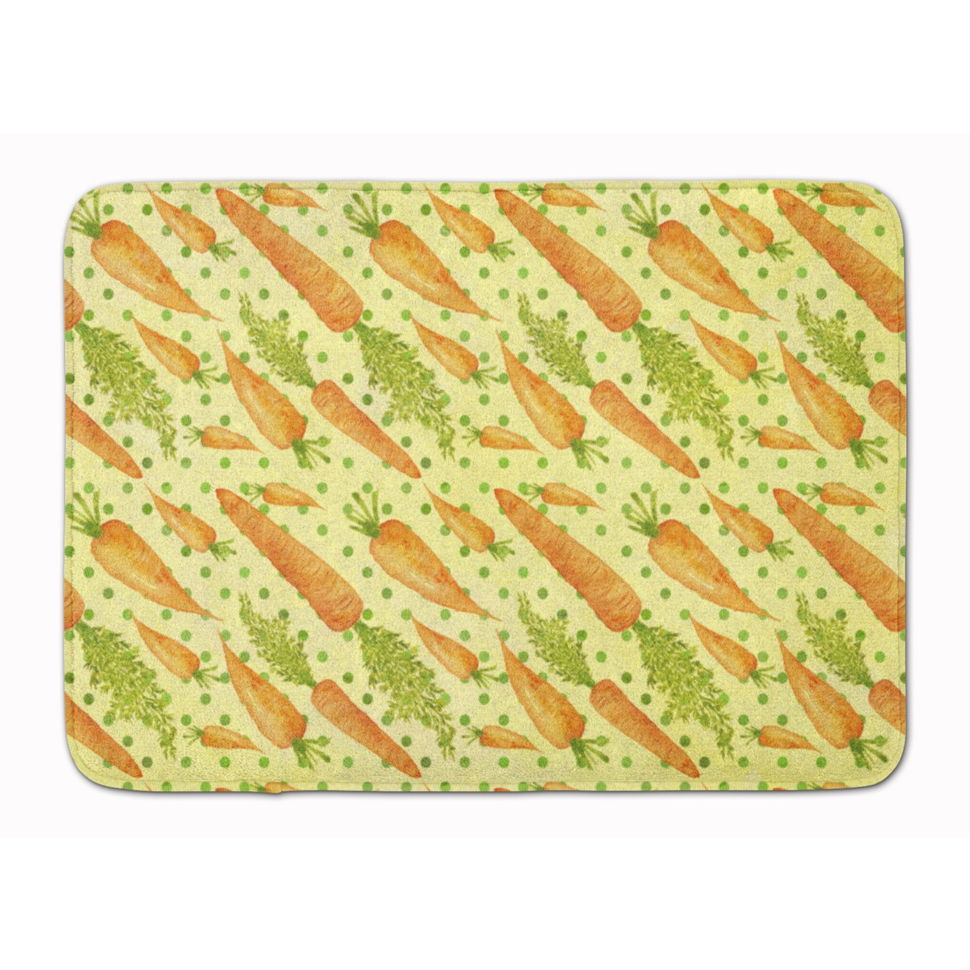 &quotCaroline's Treasures Watercolor Carrots Floor Mat, 19"" H x 27"" W, Multicolor"