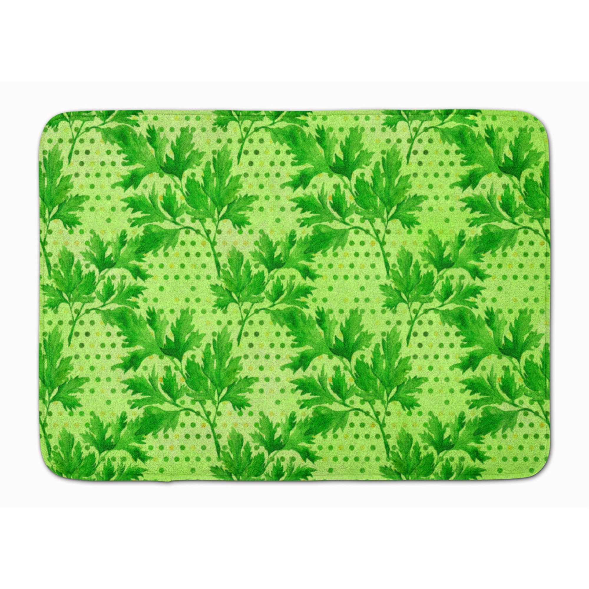 &quotCaroline's Treasures Watercolor Parsley Floor Mat, 19"" H x 27"" W, Multicolor"