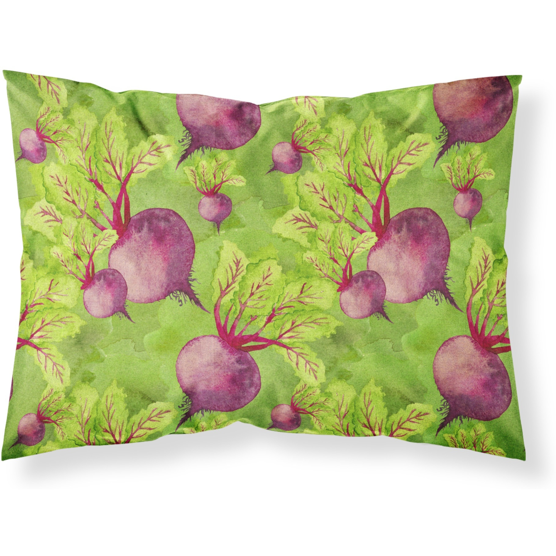 &quotCaroline's Treasures "&quotWatercolor Raddishes"" Printed, Polyester Envelope Closure pillowcase, Standard, Multicolor"