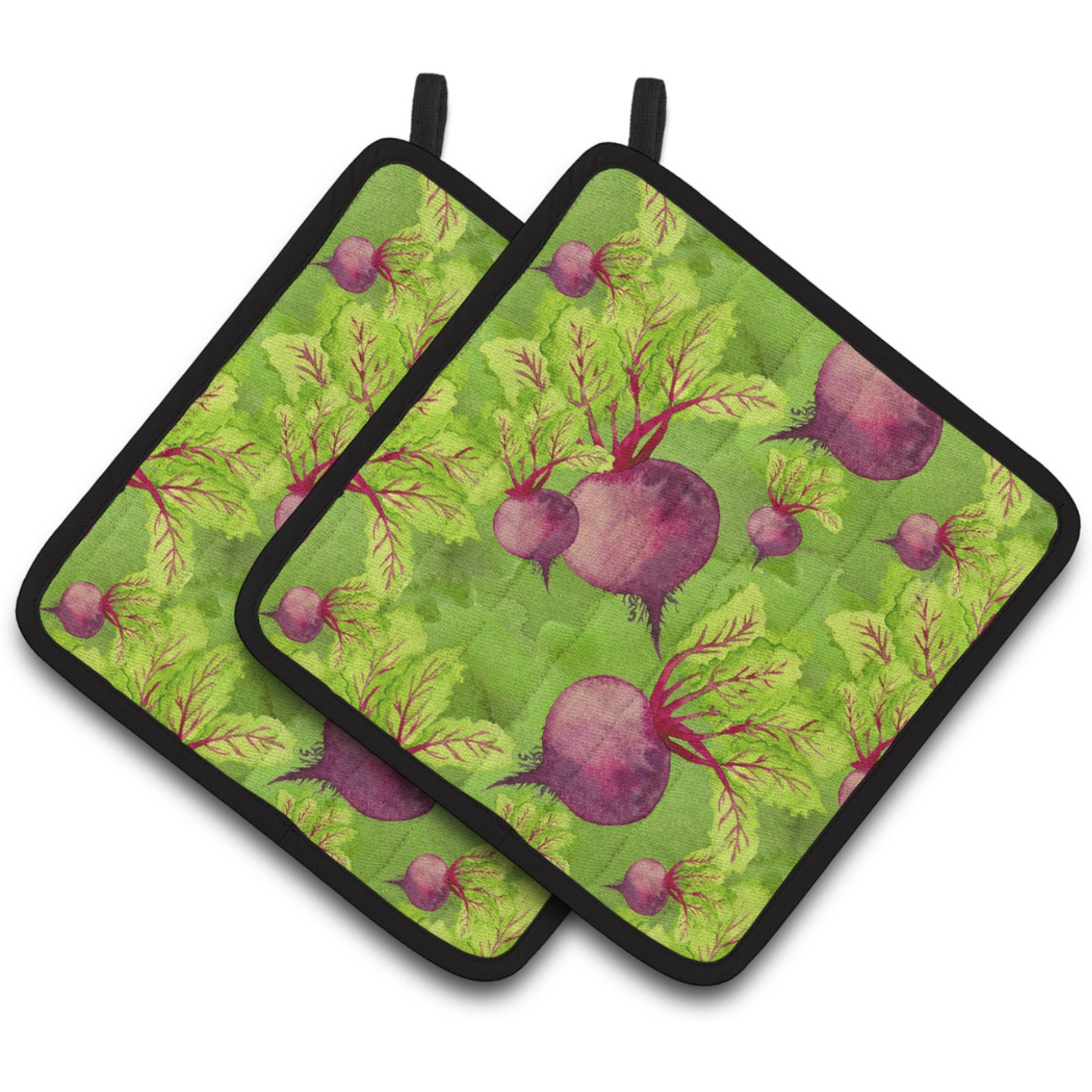 &quotCaroline's Treasures Watercolor Radishes Decorated Pot Holder, 7.5"" x 7.5"", Multicolor"