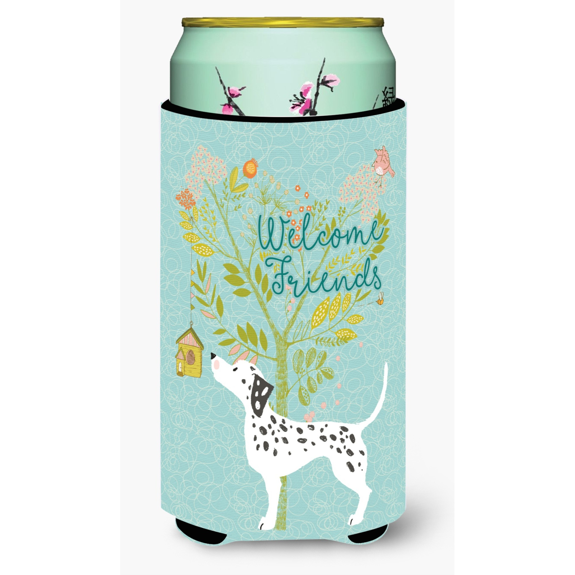 &quotCaroline's Treasures Welcome Friends Dalmatian Decorative Can Hugger, Tall Boy, Multicolor"