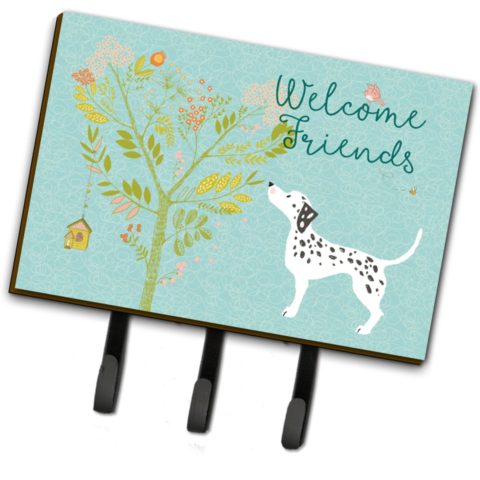 &quotCaroline's Treasures Welcome Friends Dalmatian Wall Hook, Triple"