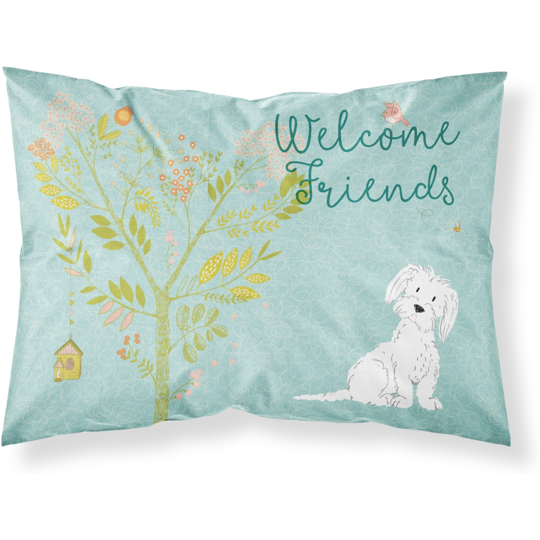 &quotCaroline's Treasures Welcome Friends Maltese Pillowcase, Standard,"