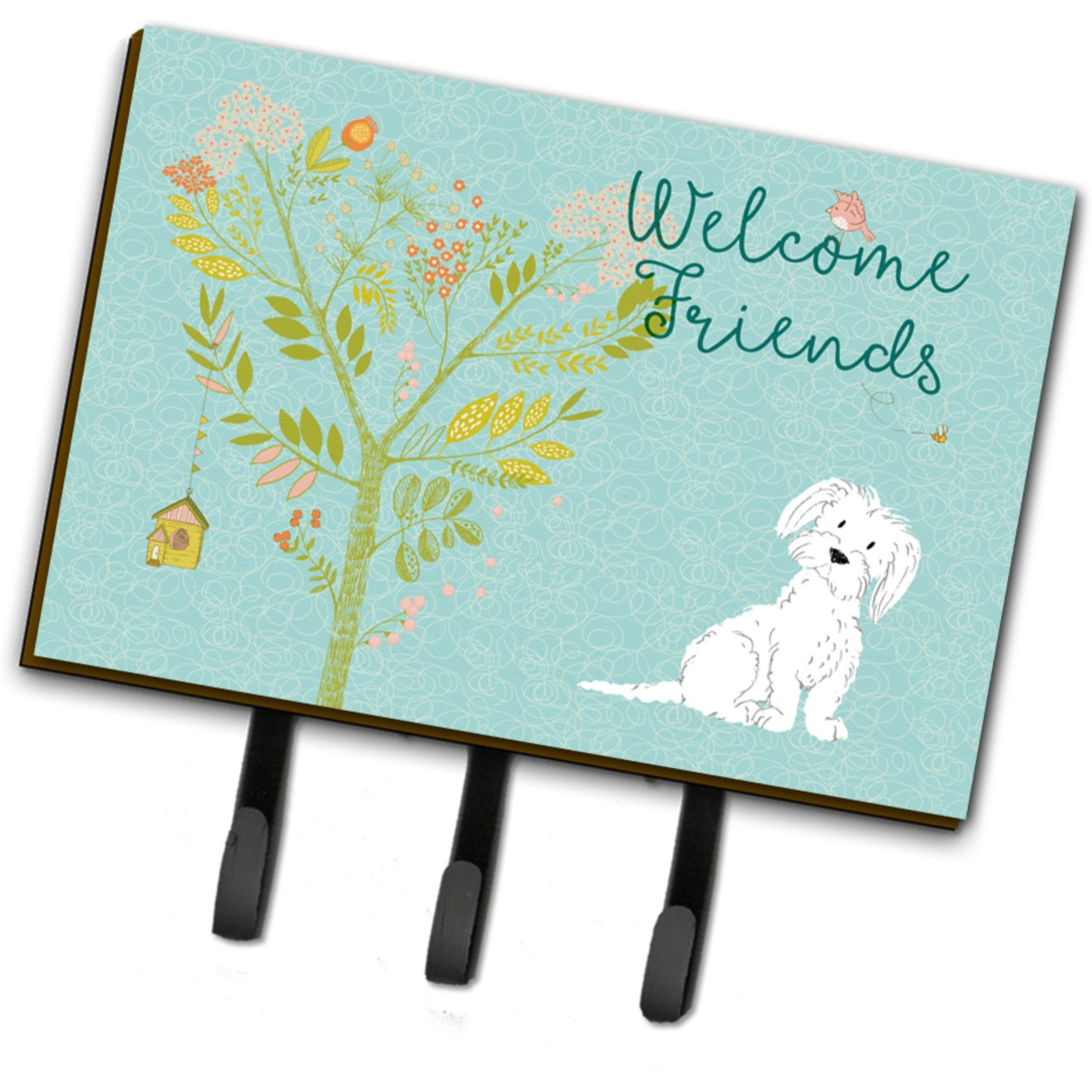 &quotCaroline's Treasures Welcome Friends Maltese Wall Hook, Triple"