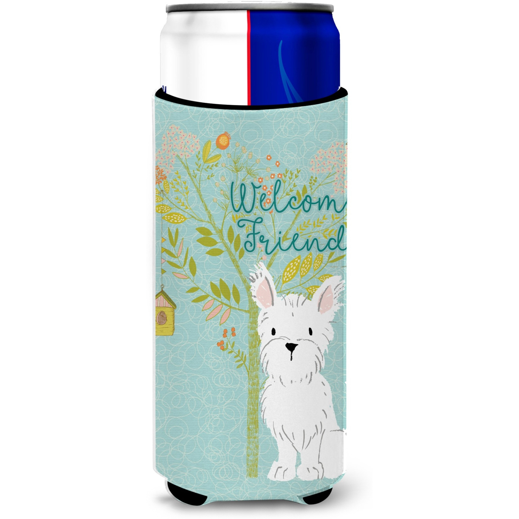&quotCaroline's Treasures Welcome Friends Westie Decorative Can Hugger, Multicolor"