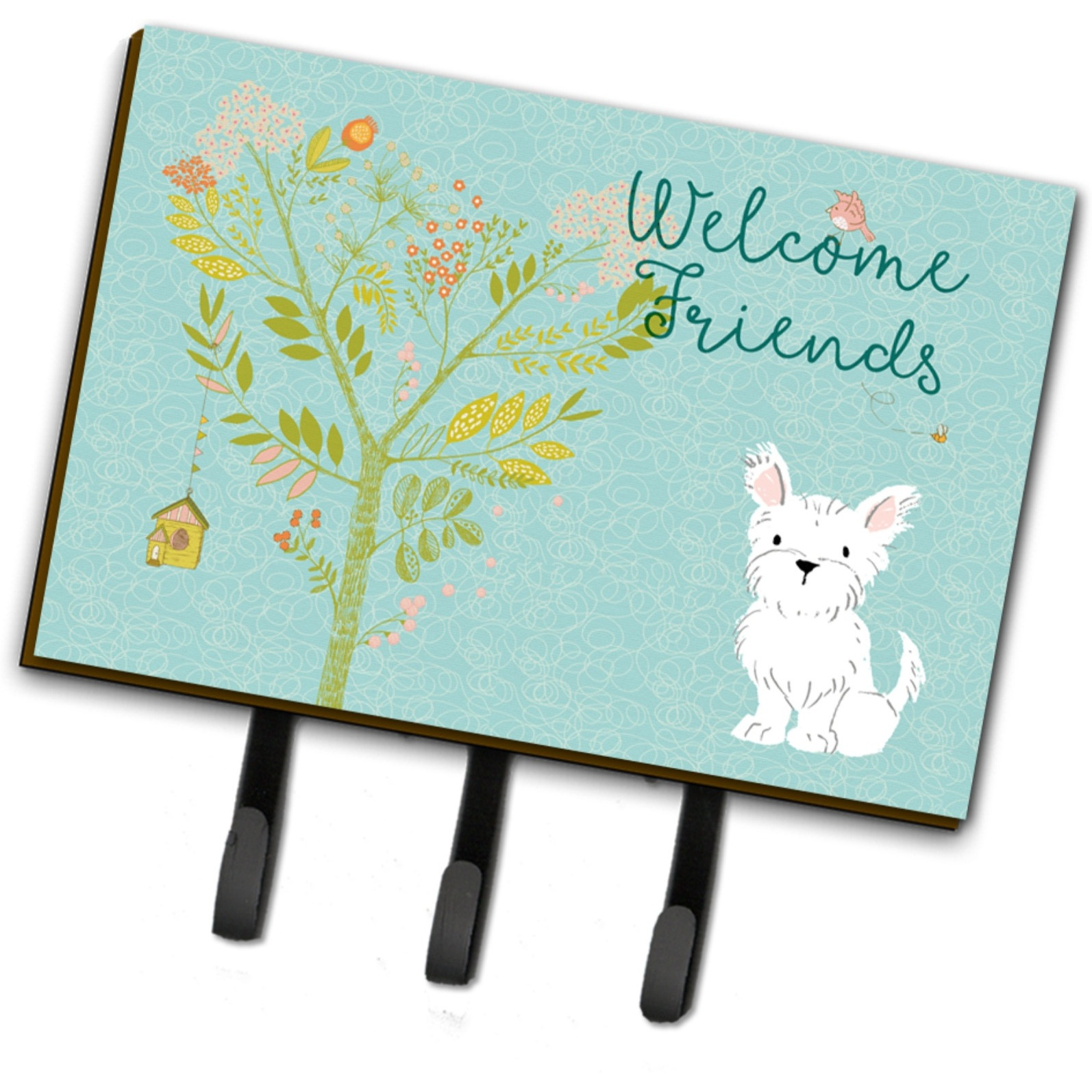 &quotCaroline's Treasures Welcome Friends Westie Wall Hook, Triple"