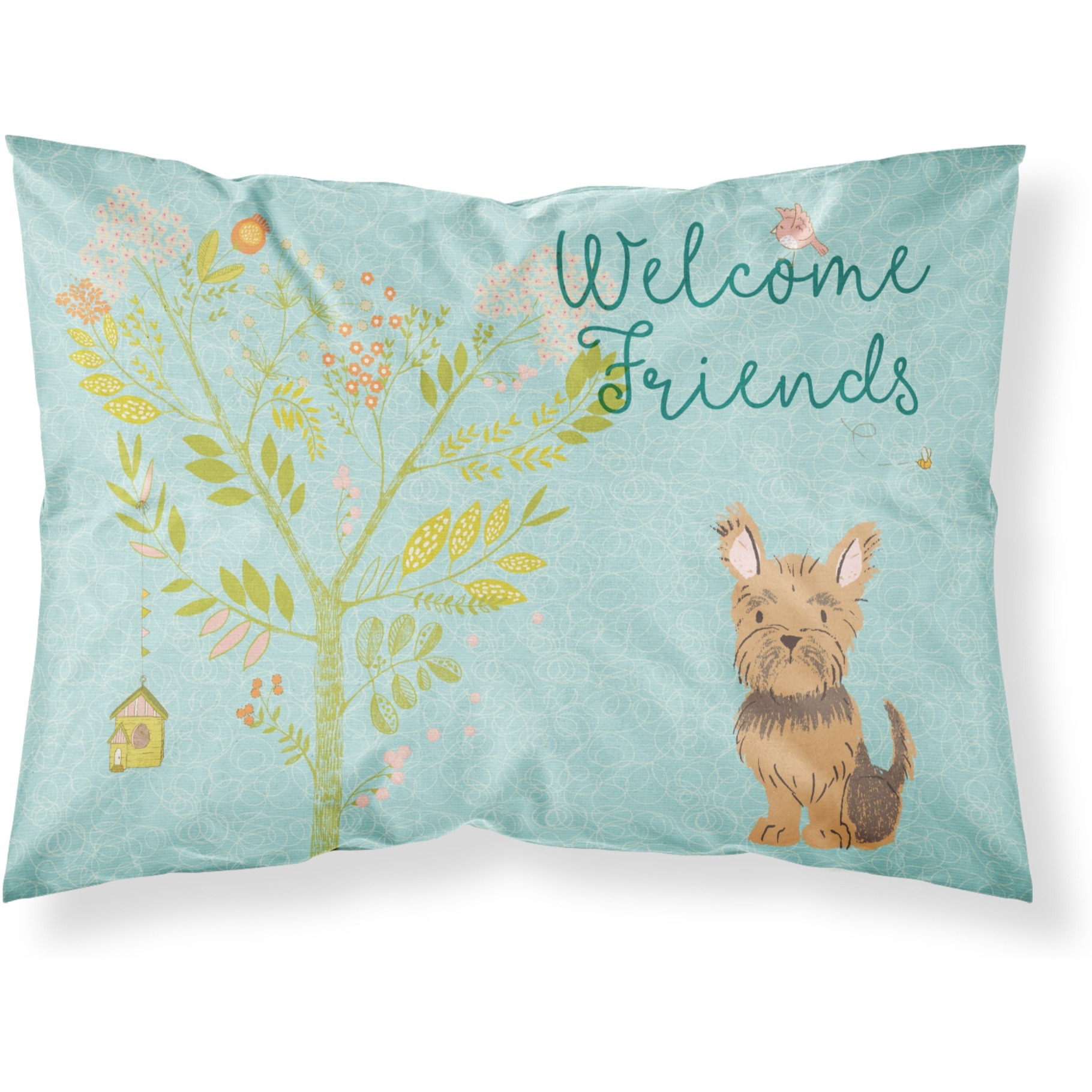 &quotCaroline's Treasures Welcome Friends Yorkie Pillowcase, Standard"