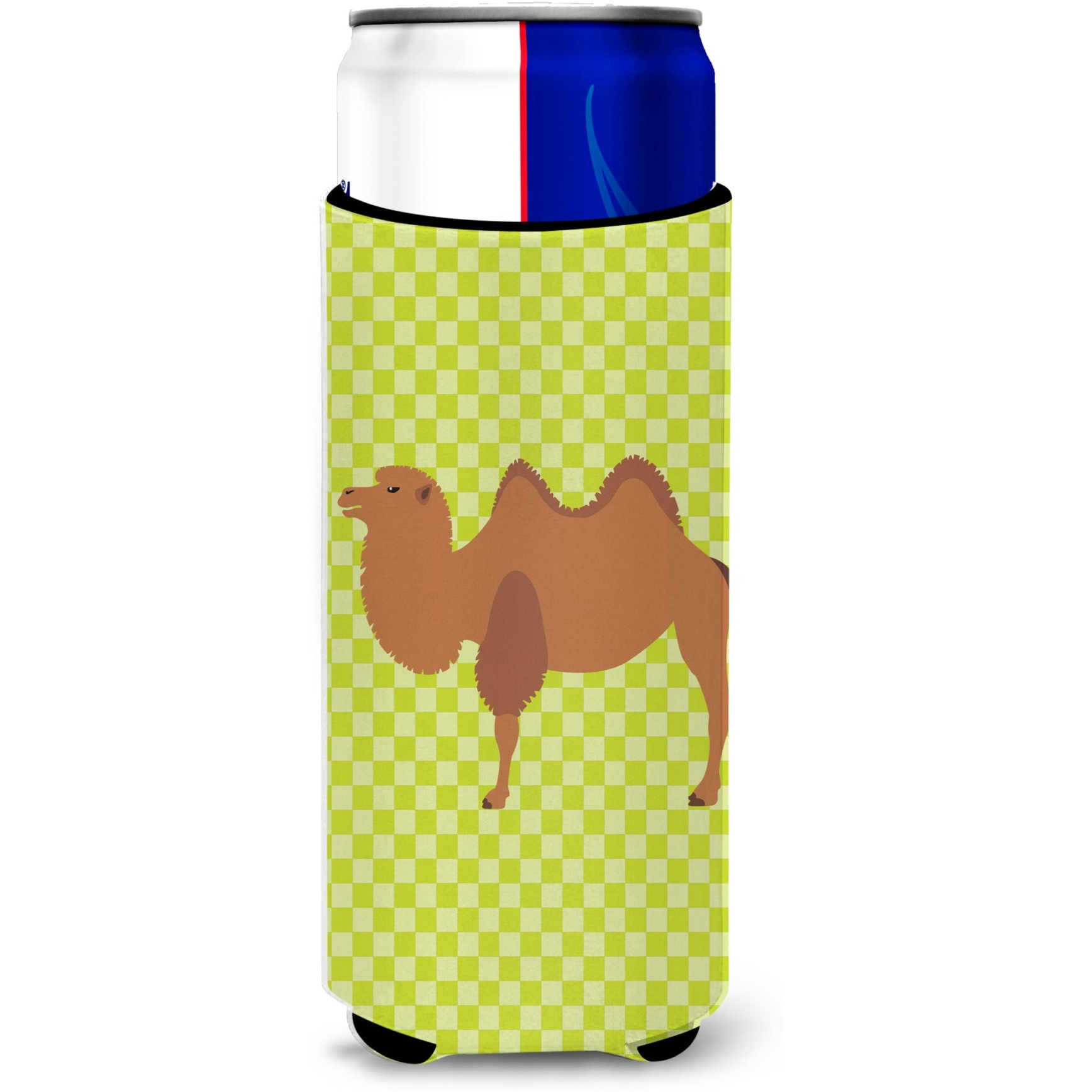 &quotCaroline's Treasures Bactrian Camel Green Decorative Can Hugger, Slim, Multicolor"